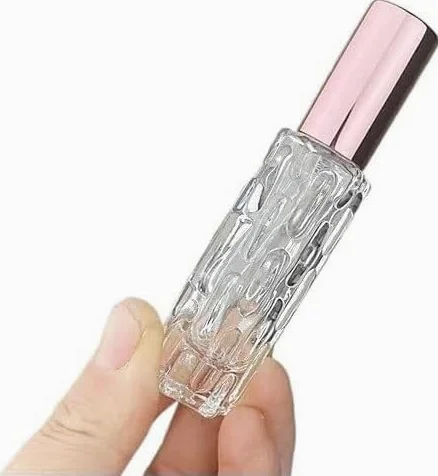 Mini Bottiglie di Profumo da Viaggio, Atomizzatore di Profumo 2 Pezzi 10ml Bottiglia di Profumo Ricaricabile Elementi Essenziali di Viaggio Profumi Donna Bottiglie di Vetro Vuote Ricarica Atomizzatore