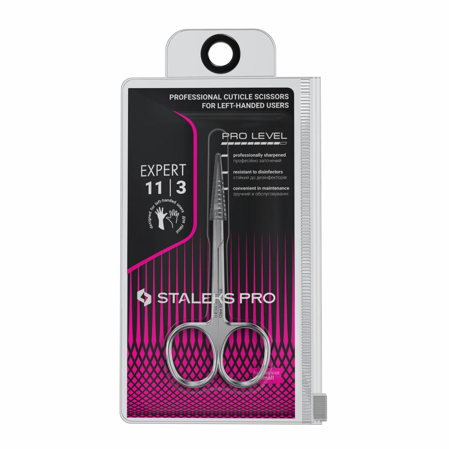 STALEKS PRO Forbicine per cuticole per Mancini Expert 11 Type 3 SE-11/3 23 mm