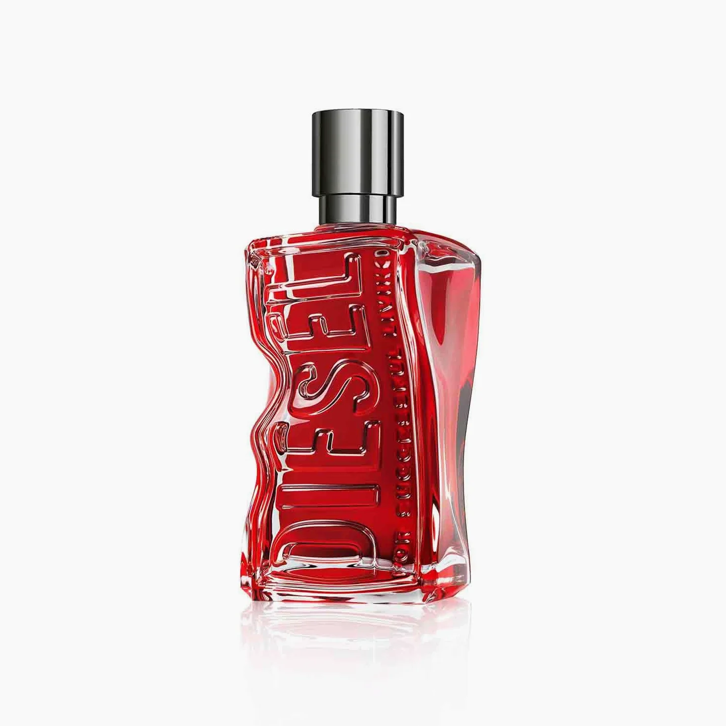 Diesel D Red Eau de Parfum Uomo, Profumo Uomo Fresco e Appassionato, Fragranza Agrumata e Legnosa, Note di Pompelmo Rosso, Lavanda e Legno di Sandalo, A Lunga Durata, Profumo di Lusso per Uomo