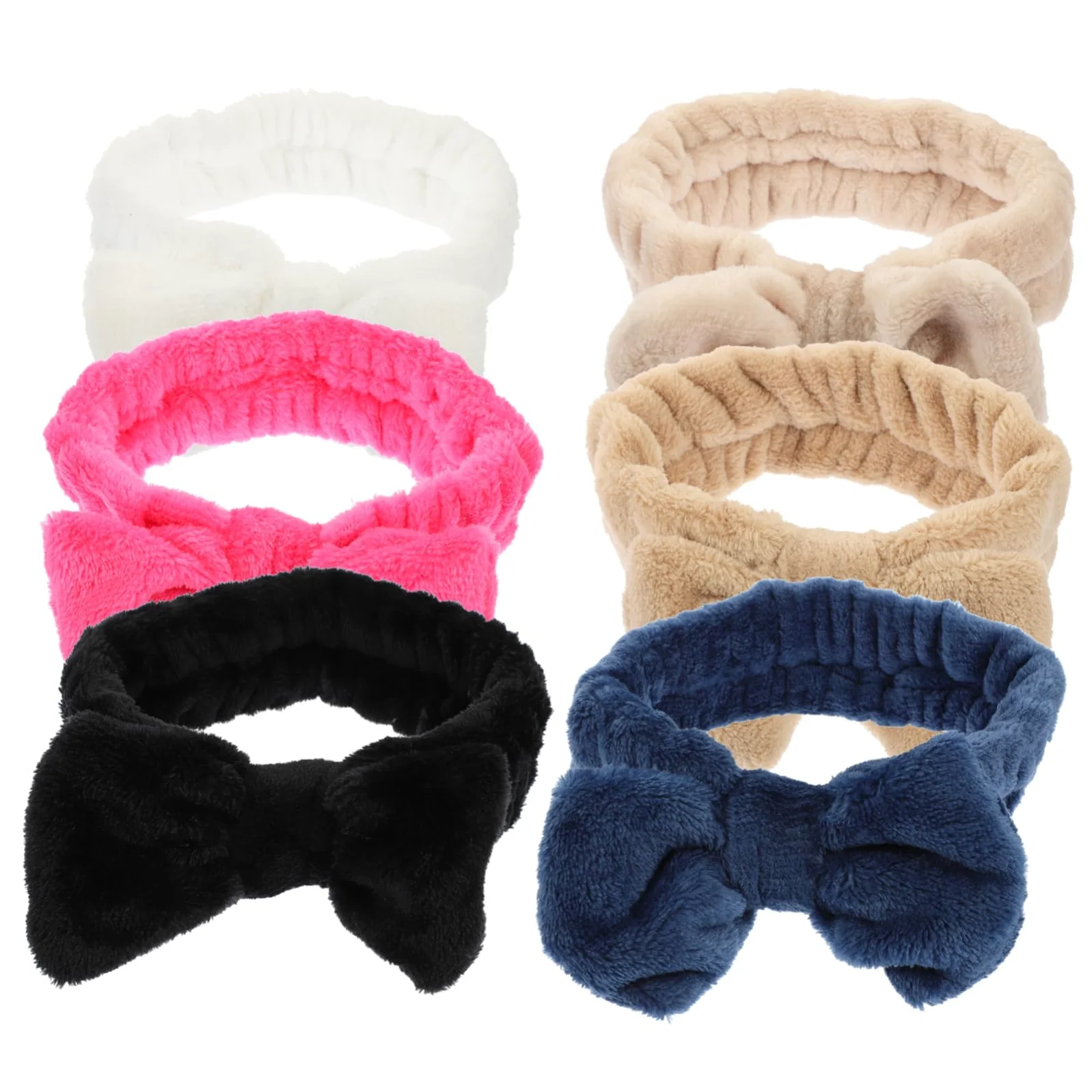 Healeved 2 Set Di Fasce Per La Della Pelle Fasce Per Il Trucco Fasce Per Il Lavaggio Del Viso Fasce Per La Testa in Pile Di Corallo Per Donne 6 Pezzi * 2