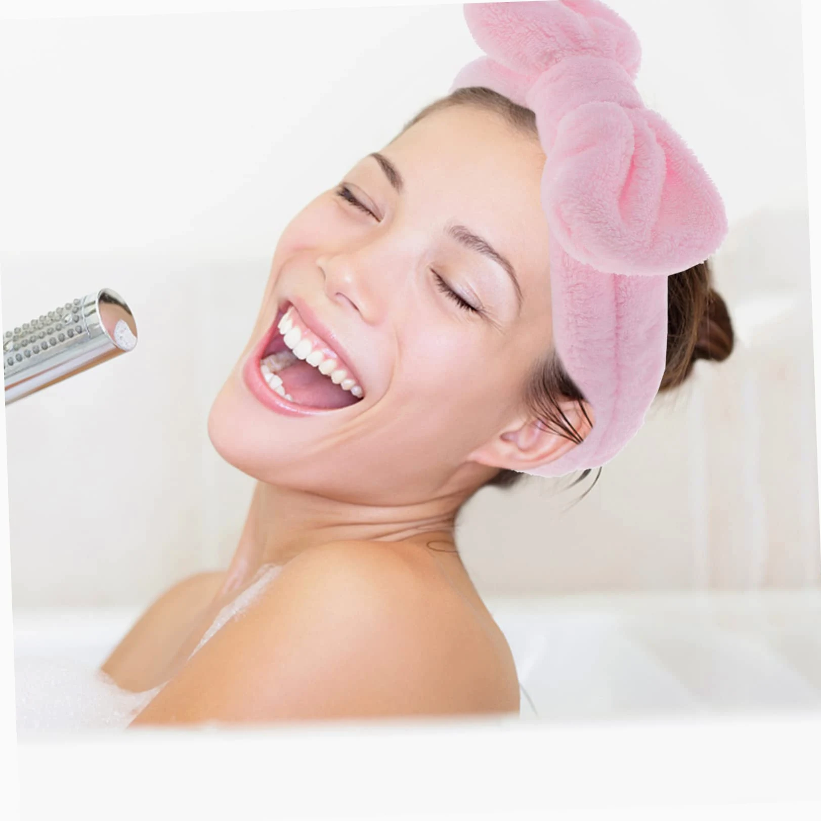 LALAFINA 9pezzi Fasce Per Accessori Makeup Per Per Spa e Trattamenti Cosmetici Colori Rosa