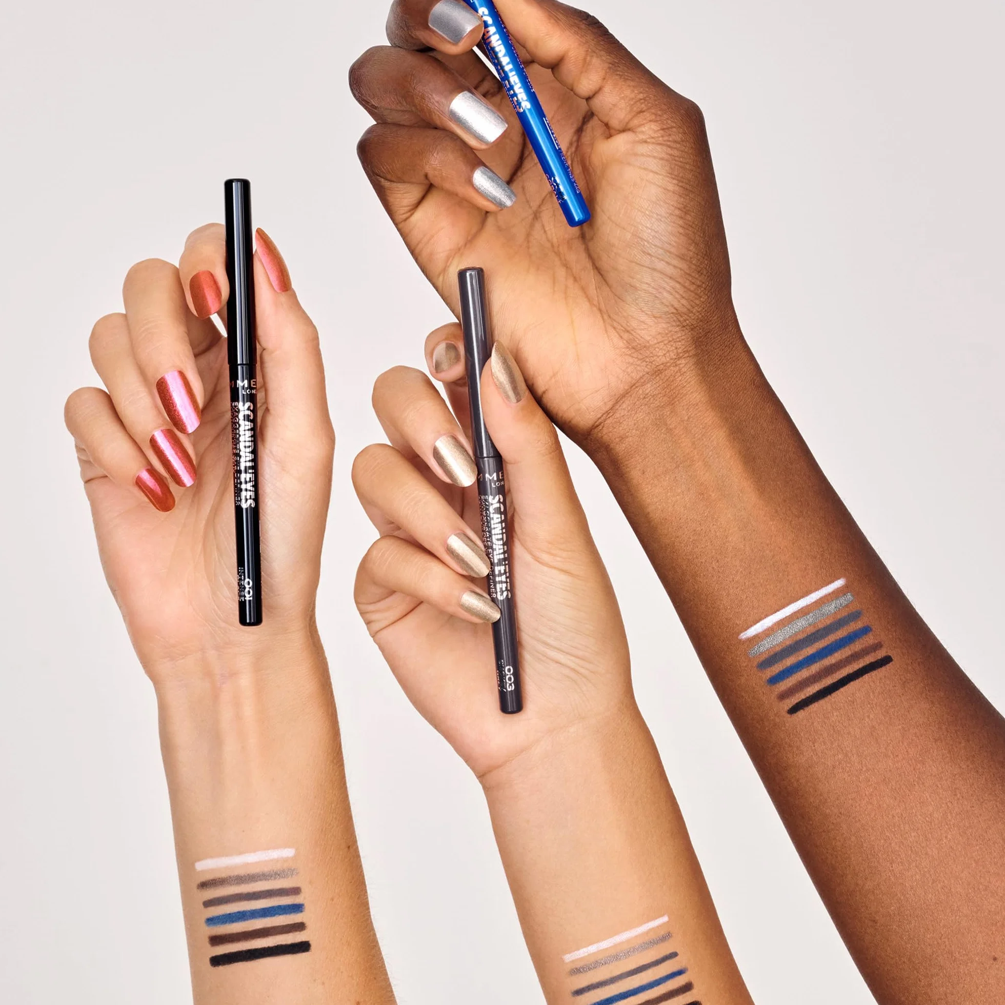 Rimmel London ScandalEyes Exaggerate Eye Definer Matita Occhi Waterproof 001 Intense Black 0.35g