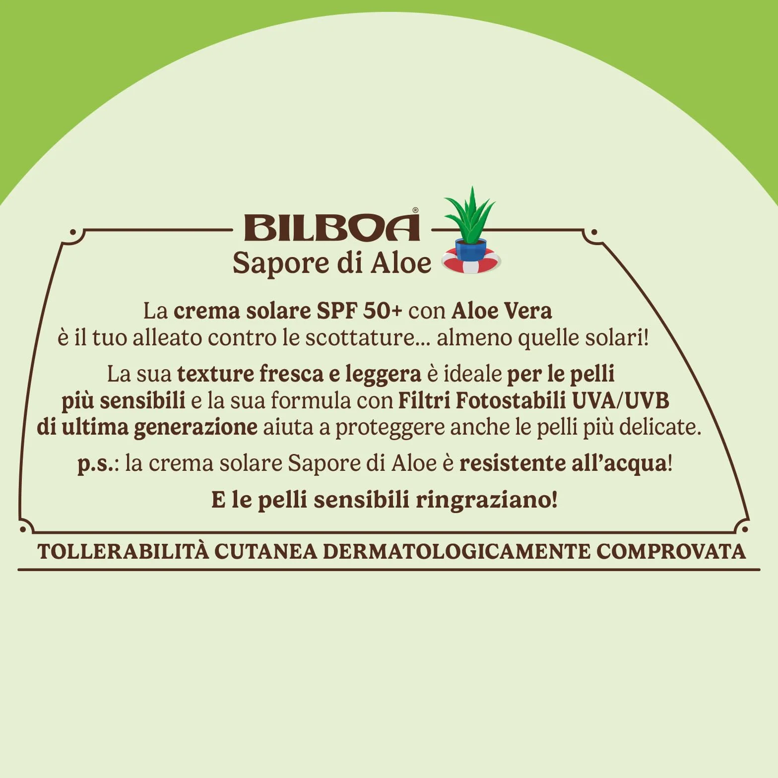 Bilboa Sapore di Aloe Crema Solare Spray SPF 50+ Protezione Solare 250 ml