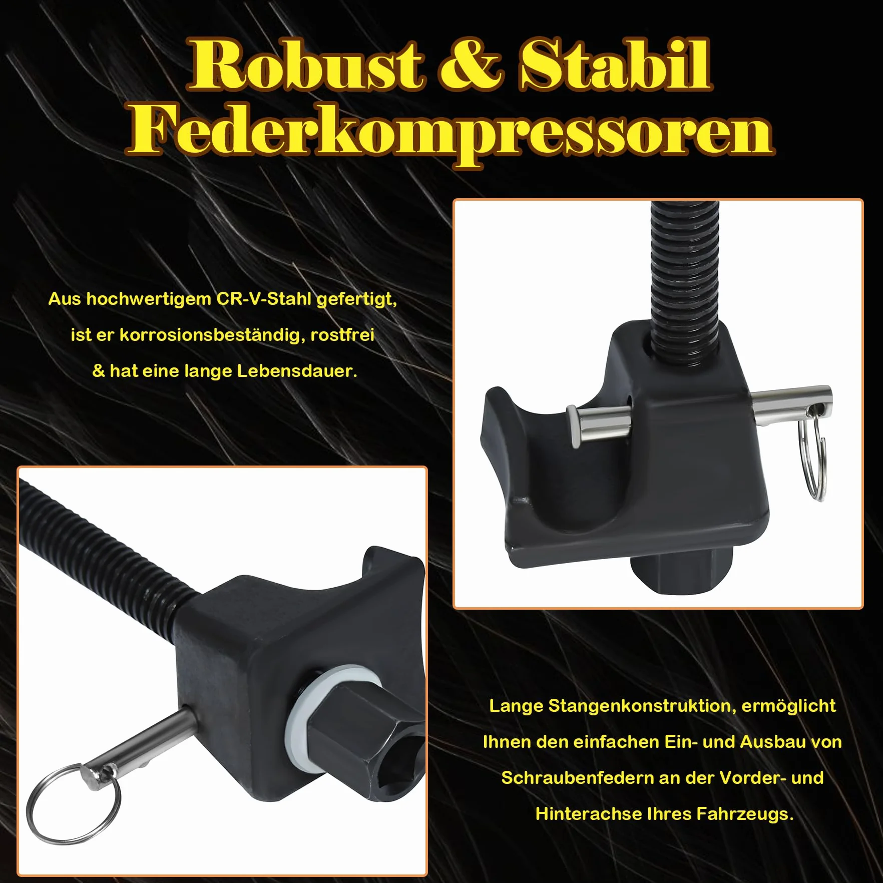 Set di 2 tenditori a molla per auto 310 mm universale compressori ammortizzatori