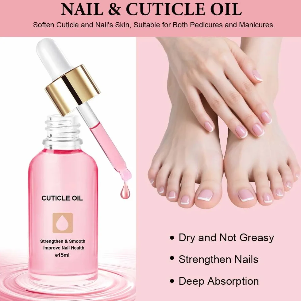 LOPHE Olio Unghie Cuticole, 3PCS Olio per la Cura di Unghie con Olio di Jojoba, Vitamina B, Cheratina, Idratante e Rigenerante, Vegan e Naturale–Aroma Fruttato, 15 ml(A)