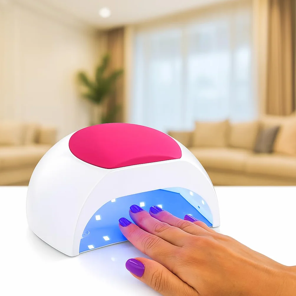 Lampada Unghie UV LED Professionale 48W con Sensore Automatico e 4 Timer (10s/30s/60s/90s) | 33 LED per Gel e Smalto Semipermanente, Asciugatura Rapida e Sicura