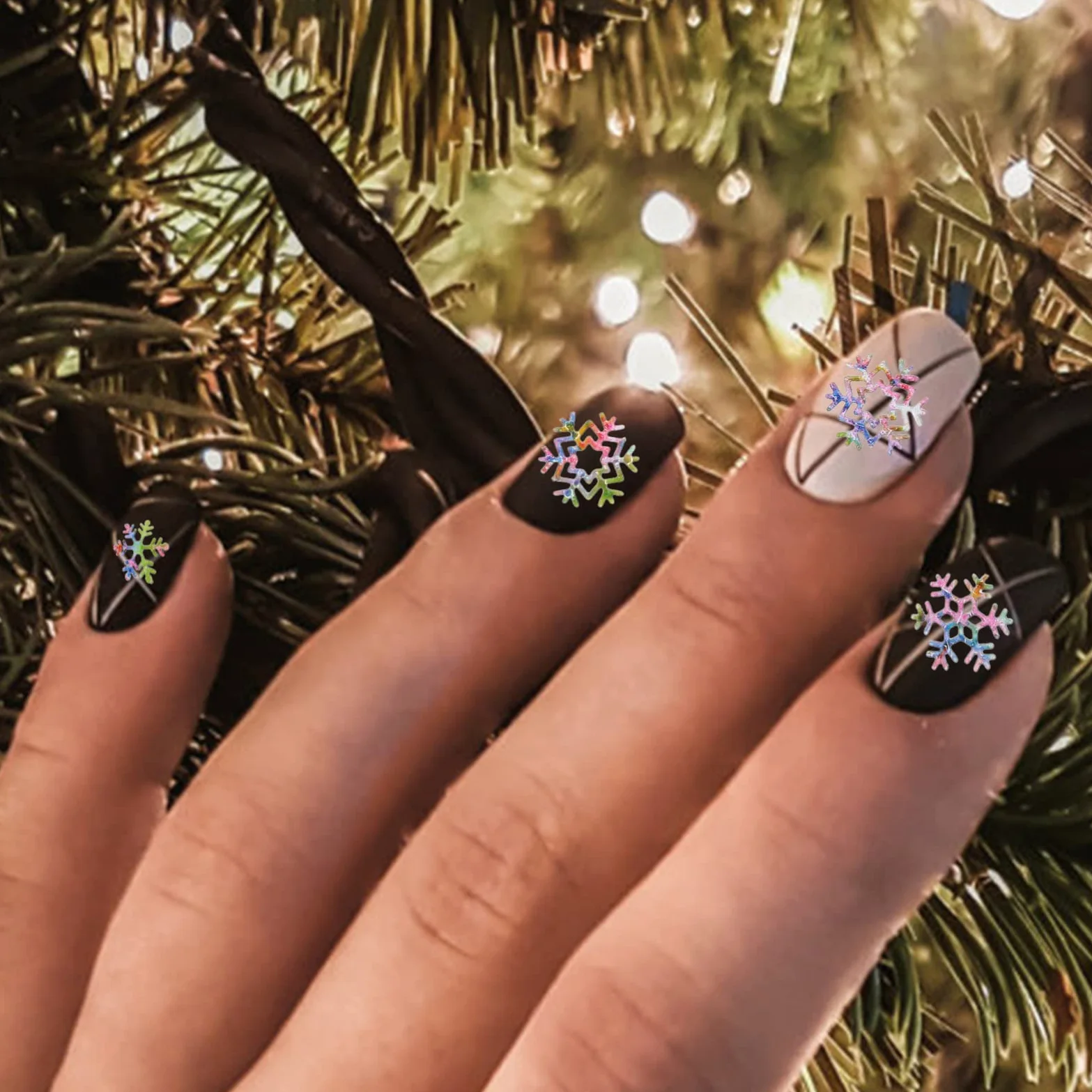 12 Scatole Ornamenti Di Arte Del Chiodo Di Natale Glitter Per Unghie Decorazioni Natalizie Per Unghie Decalcomanie Per Fiocco Di Neve Veloce Paillettes Scaglie Di