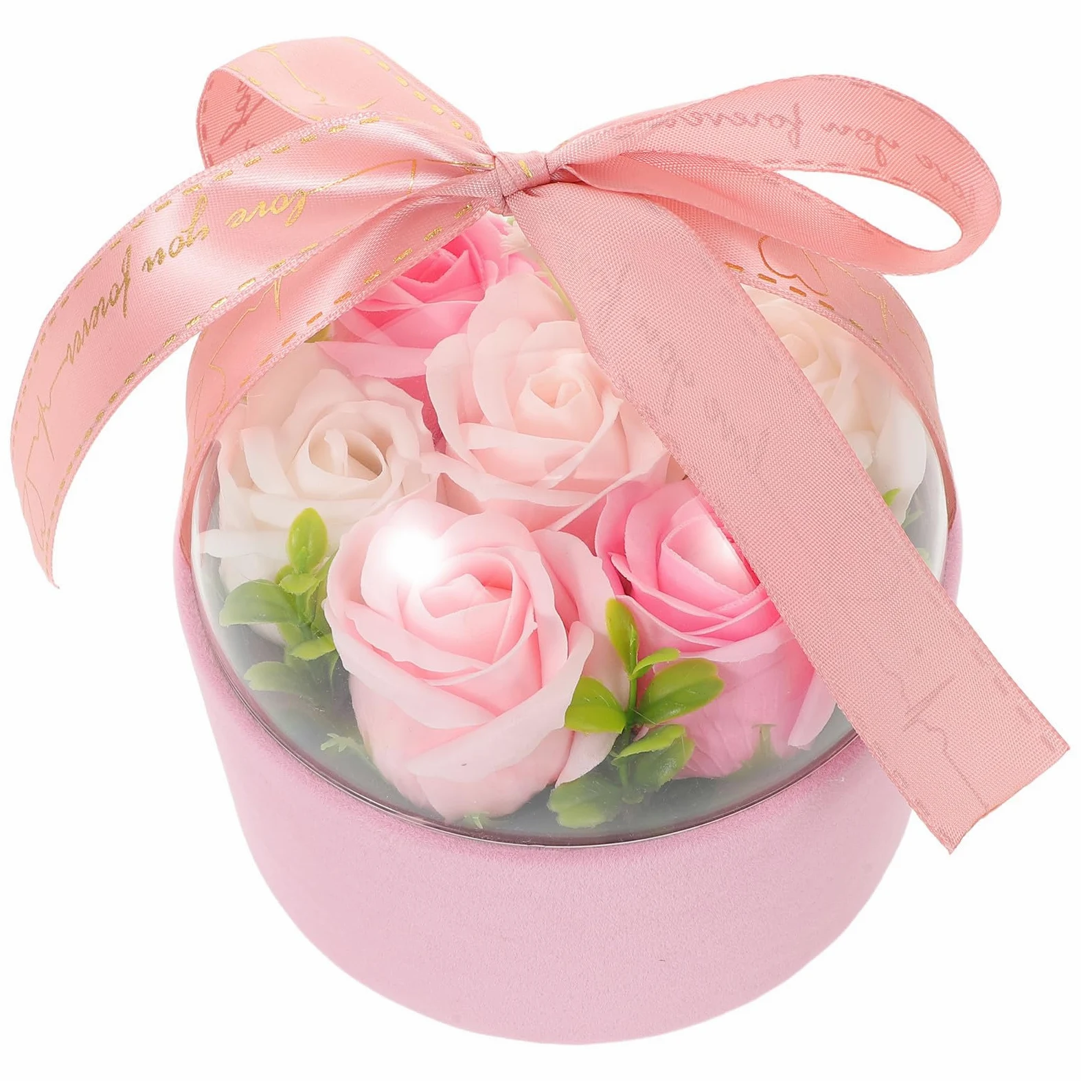 Toyvian 4 Pezzi Rose di Sapone in Scatola Rosa, Regalo Romantico per Donna | Profumo Delicato, Freschezza Duratura, Stile Elegante e Creativo, per Compleanni, San Valentino e Festa della Mamma