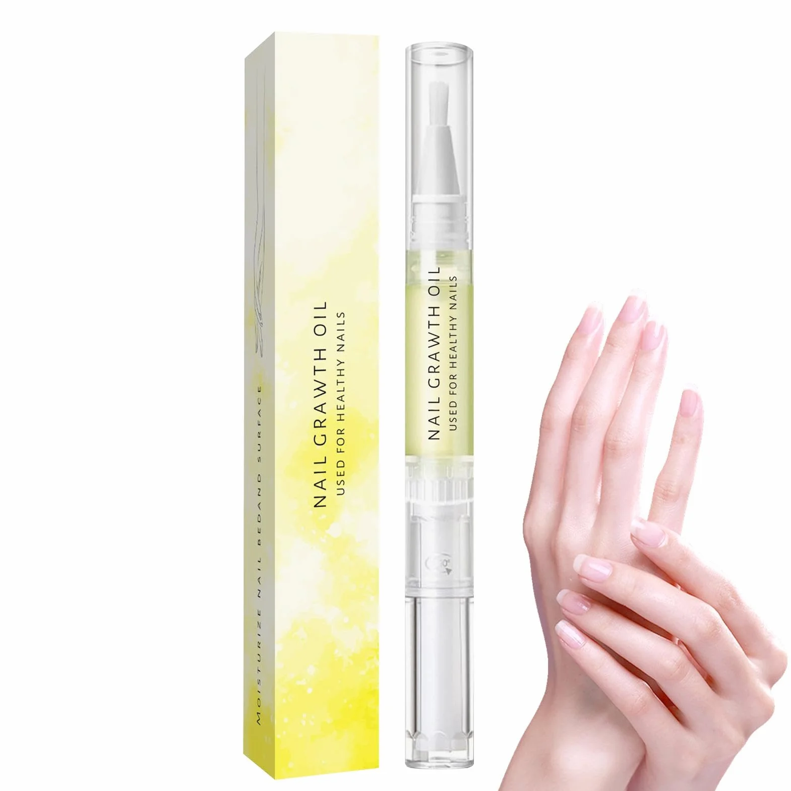 2 Confeziona Olio Per La Crescita Delle Unghie, Olio Di Crescita Delle Unghie Cosmetiche, Con 'albero Del Tè, Vitamina E E Aloe, Per Idratare E Riparare