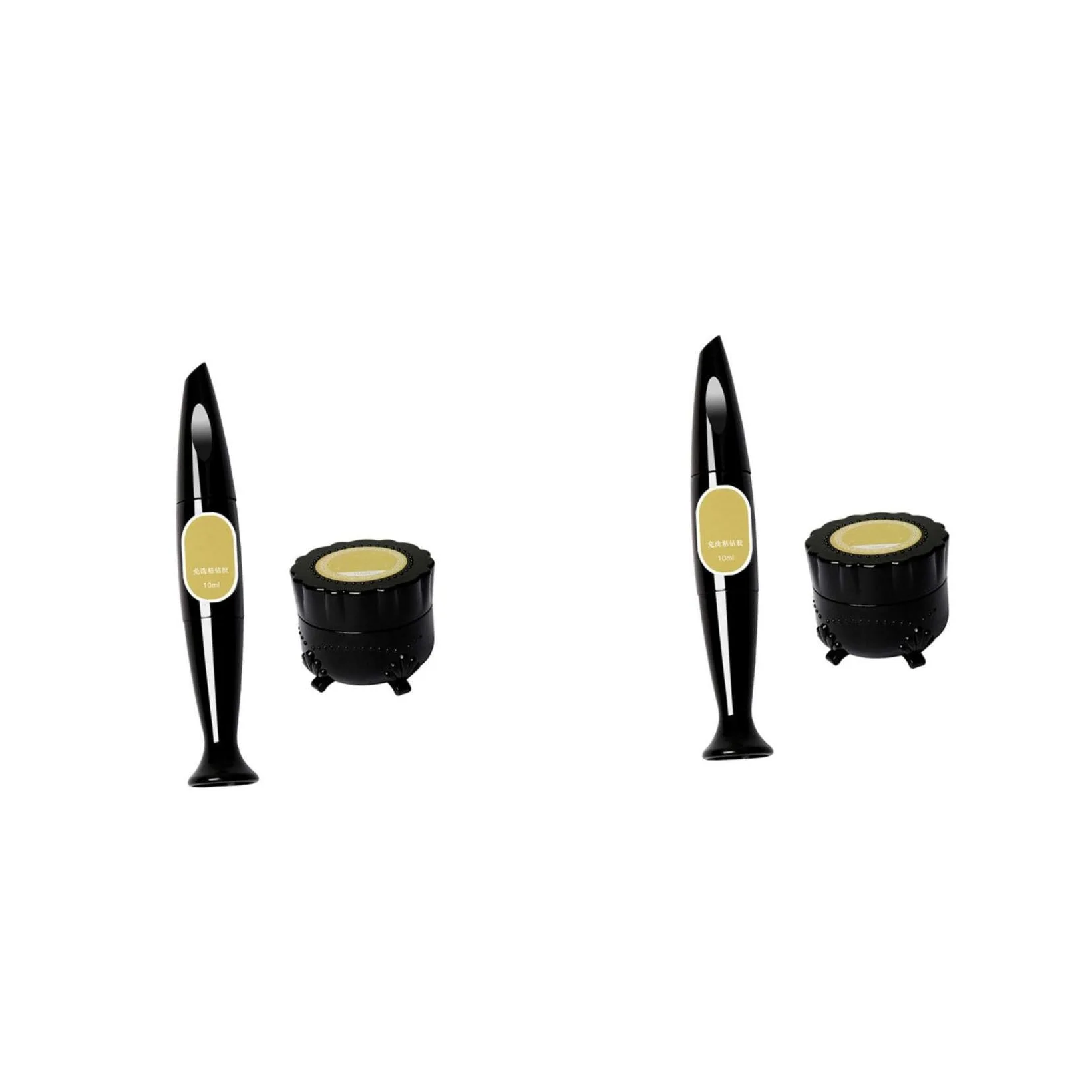 POPETPOP 2sets Penna Colla Per Unghie Gel Adesivo Per Decorazioni Nail Art Con Applicatore Ago e Pennello Adesivo Per Strass e Unghie Finte Per Manicure e Decorazioni