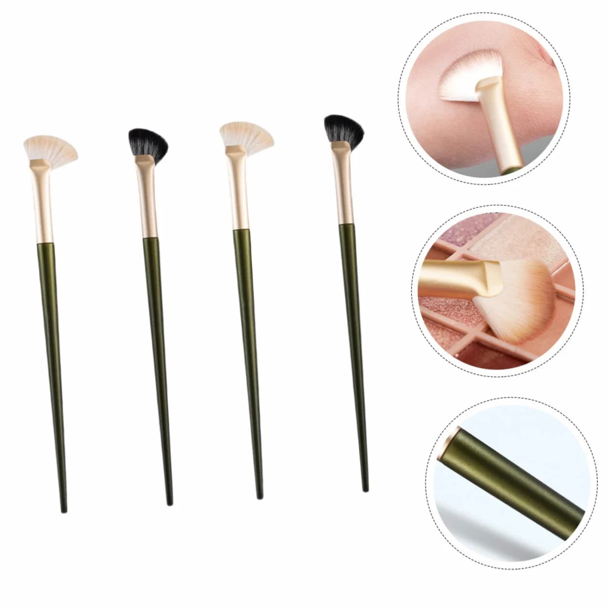 Didiseaon 20pezzi Contour Per Angolato e Ombretto Per Occhiaie e Puffiness Multifunzionali Per e Sopracciglia Morbidi