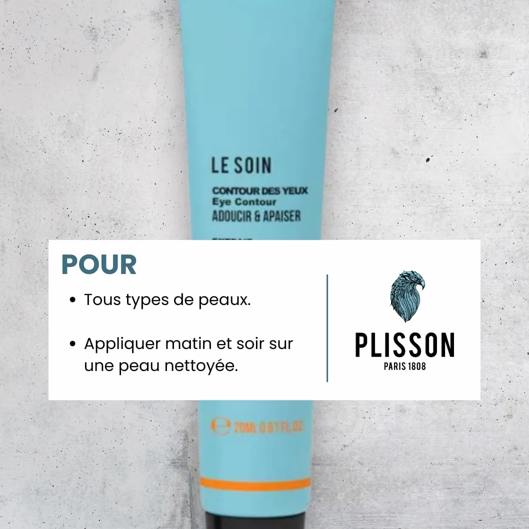Plisson - Contorno Occhi Uomo - Tutti i Tipi di Pelle - 98% Ingredienti di Origine Naturale - 20 ml
