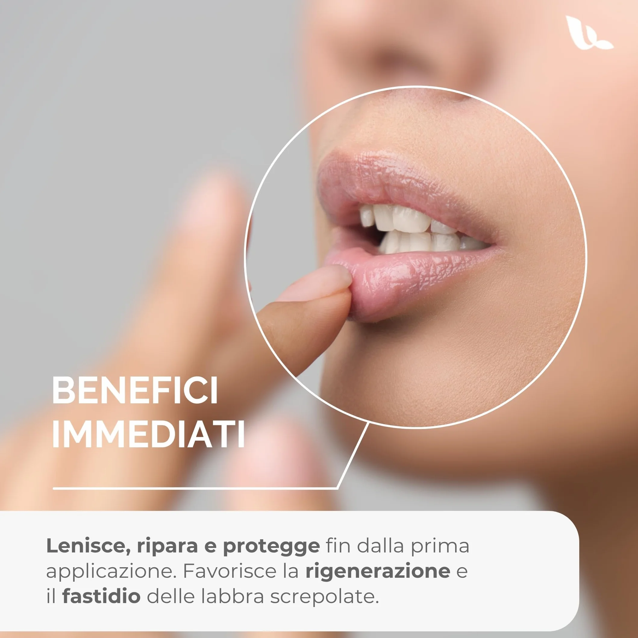 Repair Lip Balm 15ml per Herpes Labiale, Maschera Labbra Notte e Giorno, Balsamo Riparatore con Oli Naturali, Lip Mask per Labbra Screpolate, Secche