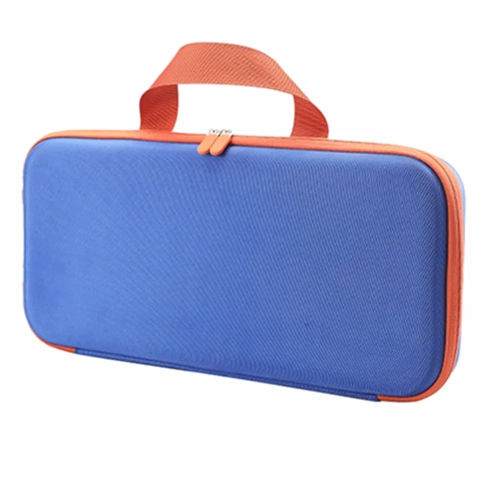 Custodia rigida protettiva per Dyson Airstrait HT01, antiurto, impermeabile, borsa da viaggio con tasca in rete per accessori per piastra per capelli, Blu, Compatto