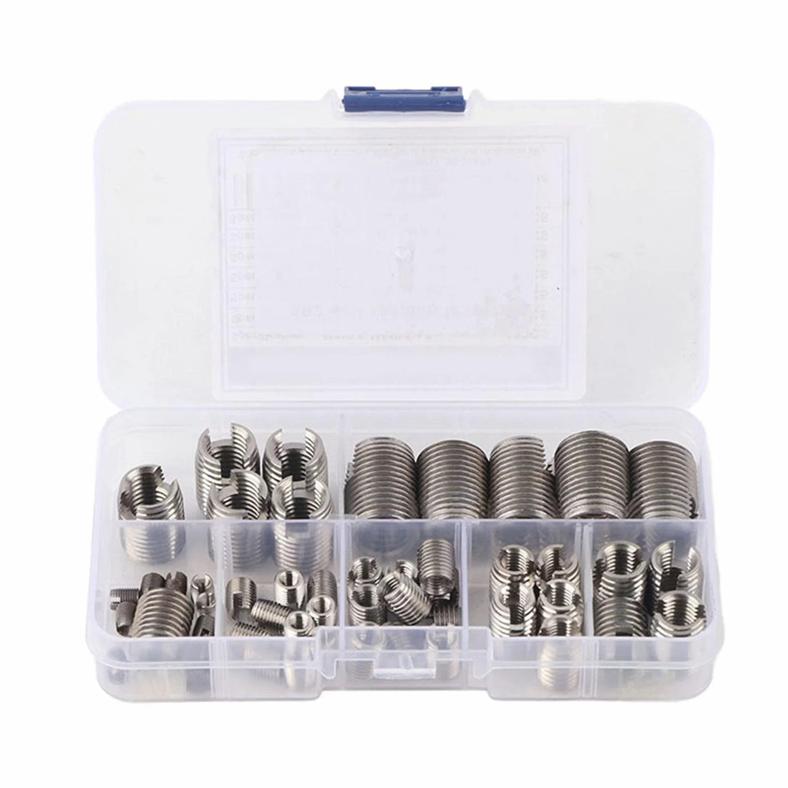 Inserti filettati autofilettanti in acciaio inossidabile, kit M3 M4 M5 M6 M8 M10 M12, 50 pezzi