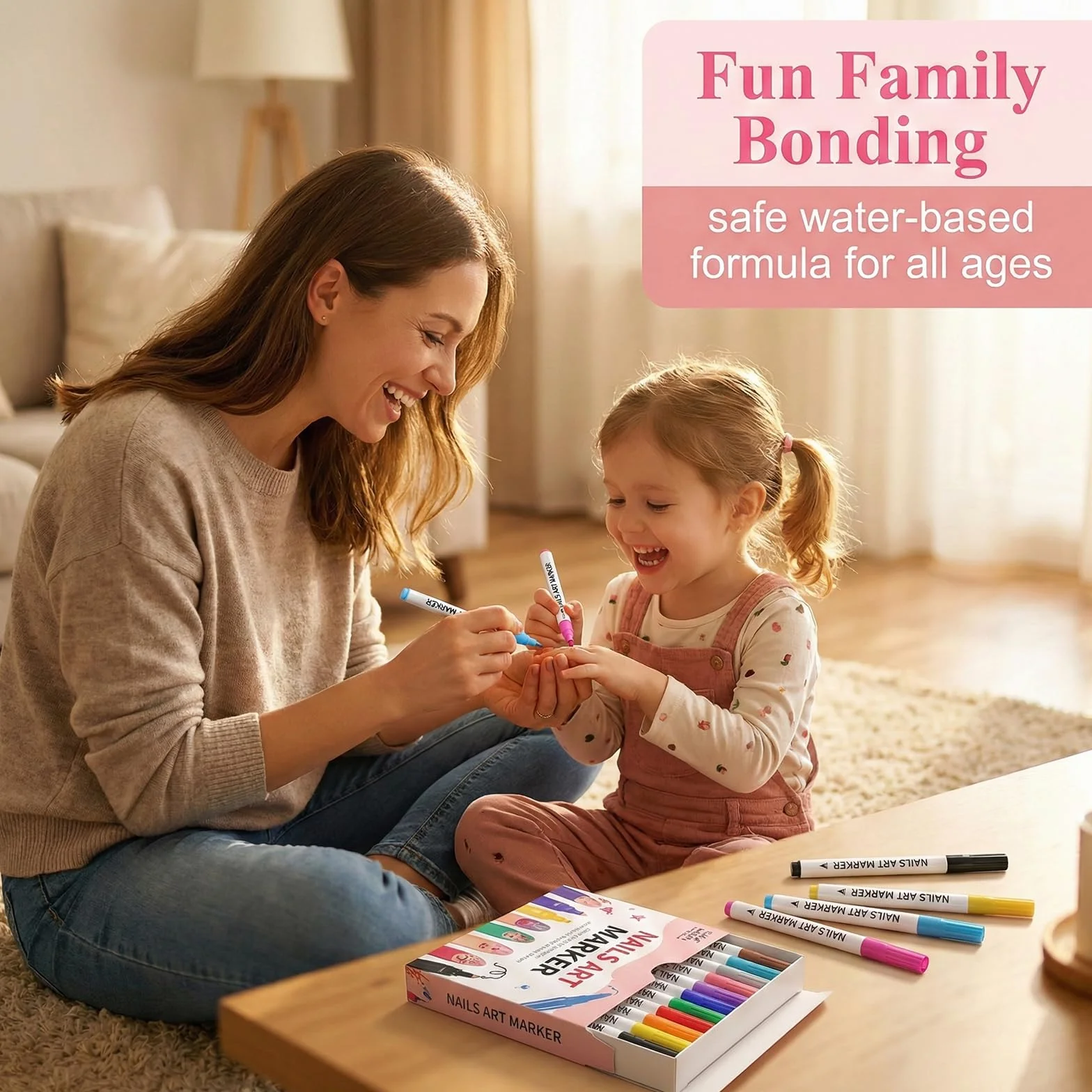 Set da 12 Penne per Nail Art 3D con Pennelli per Disegno e Dotting, Kit Completo per Decorazione Unghie Fai da Te, Ideale per Adulti e Bambini