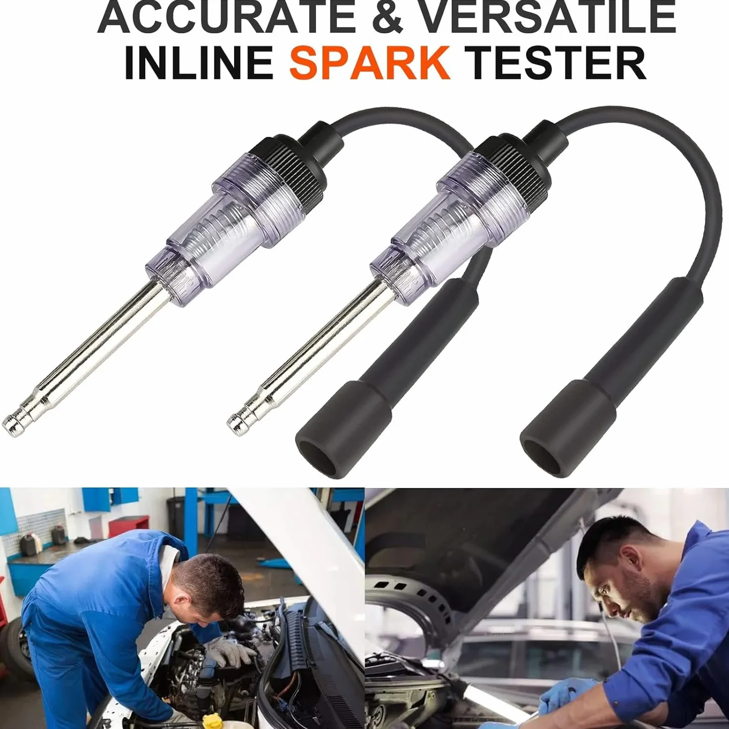 Tester per candele in linea, strumento di verifica del motore e diagnostica dell'indotto, accessori auto