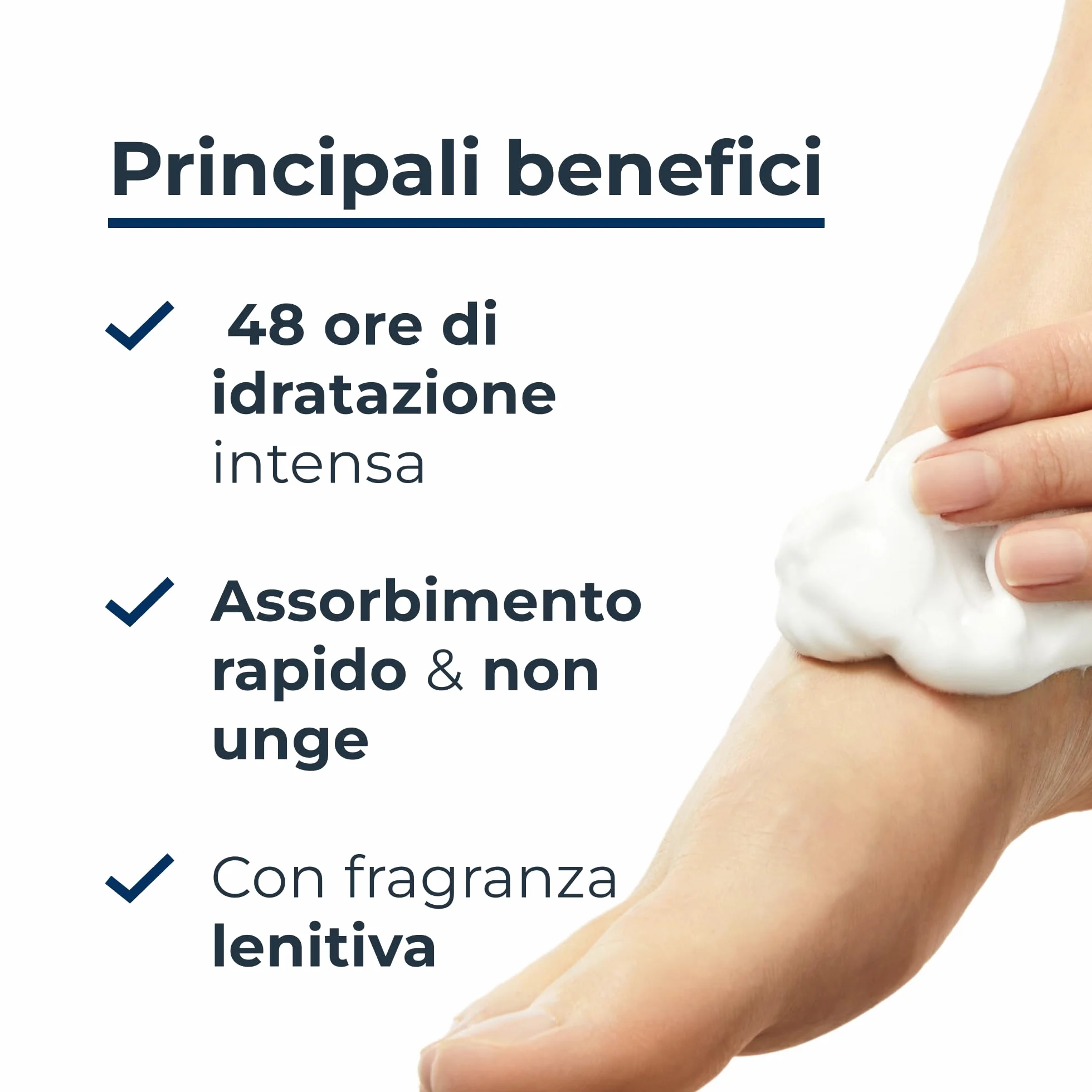 Eucerin Urea Repair 10% Mousse Piedi 150 ml Schiuma piedi idratazione sollievo 48h Urea Ceramidi rigenerante talloni secchi screpolati