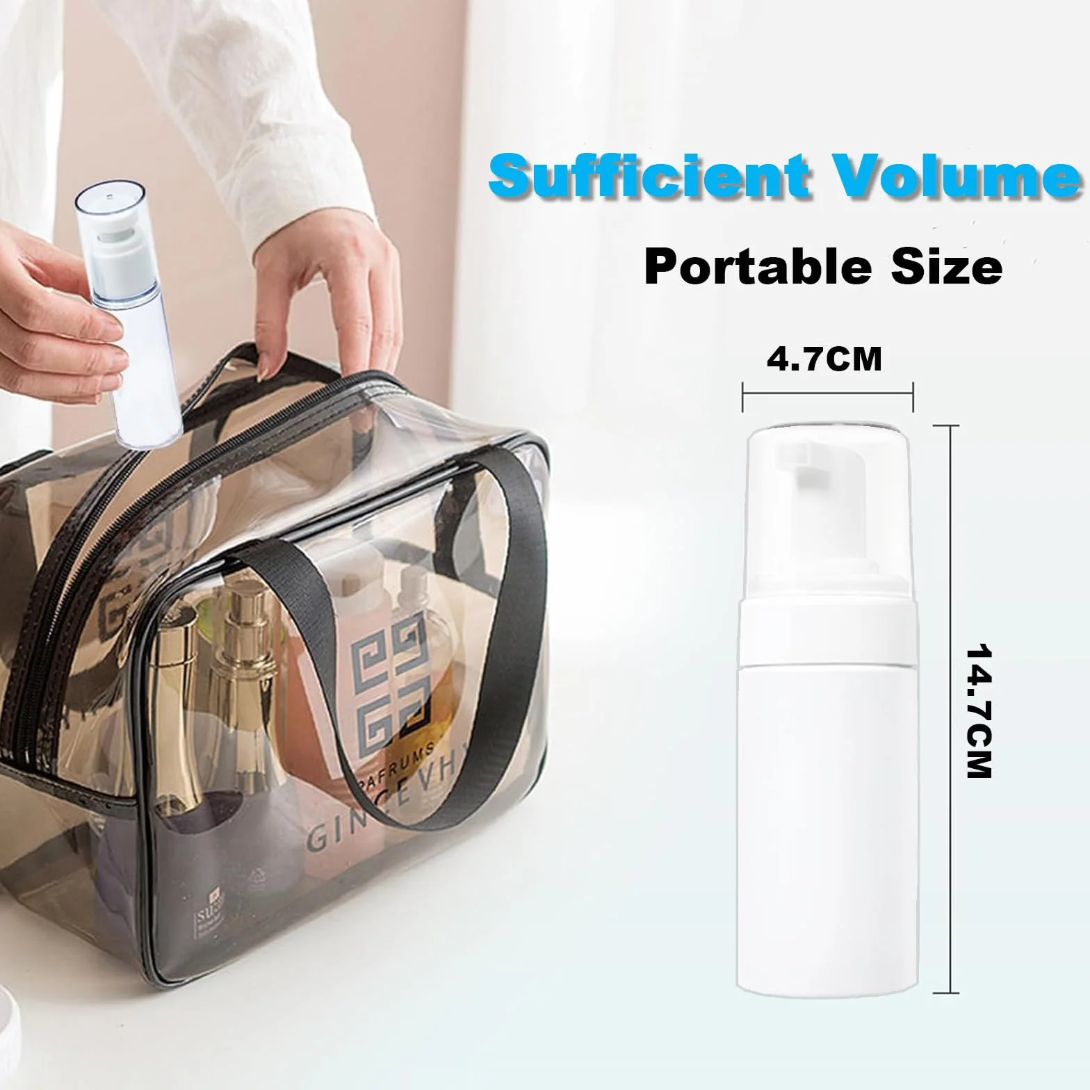 EMALLA 4 Bottiglie Schiuma Bianche 100ml Dispenser per Inchiostri da Tatuaggio & Soluzioni, Ricaricabili per Studio Tatuaggi