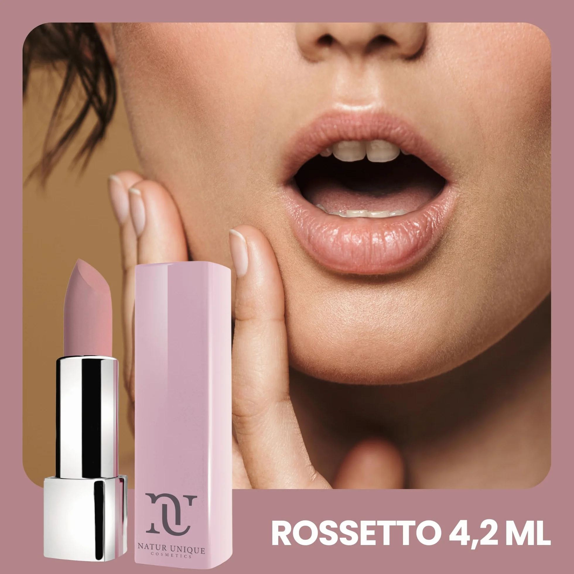 NU - IALUCOLLAGEN LIP VOLUME XXXL Nude Rossetto Trattamento Labbra con Acido Ialuronico, Collagene e Portulaca Made In Italy