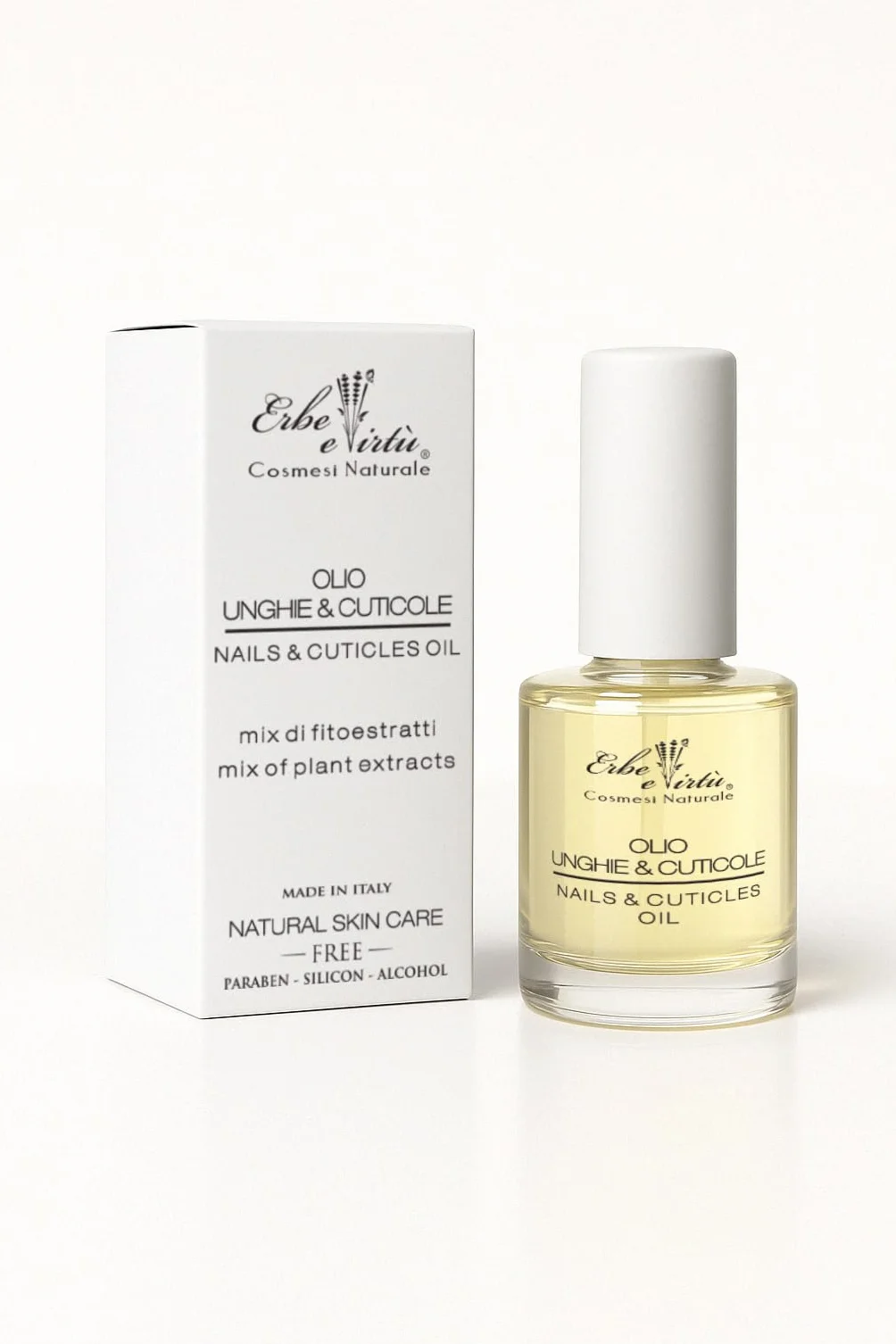 Olio Unghie e Cuticole 17ml Mix di Oli pregiati, Mandorle, Oliva, Limone, Argan Uso professionale