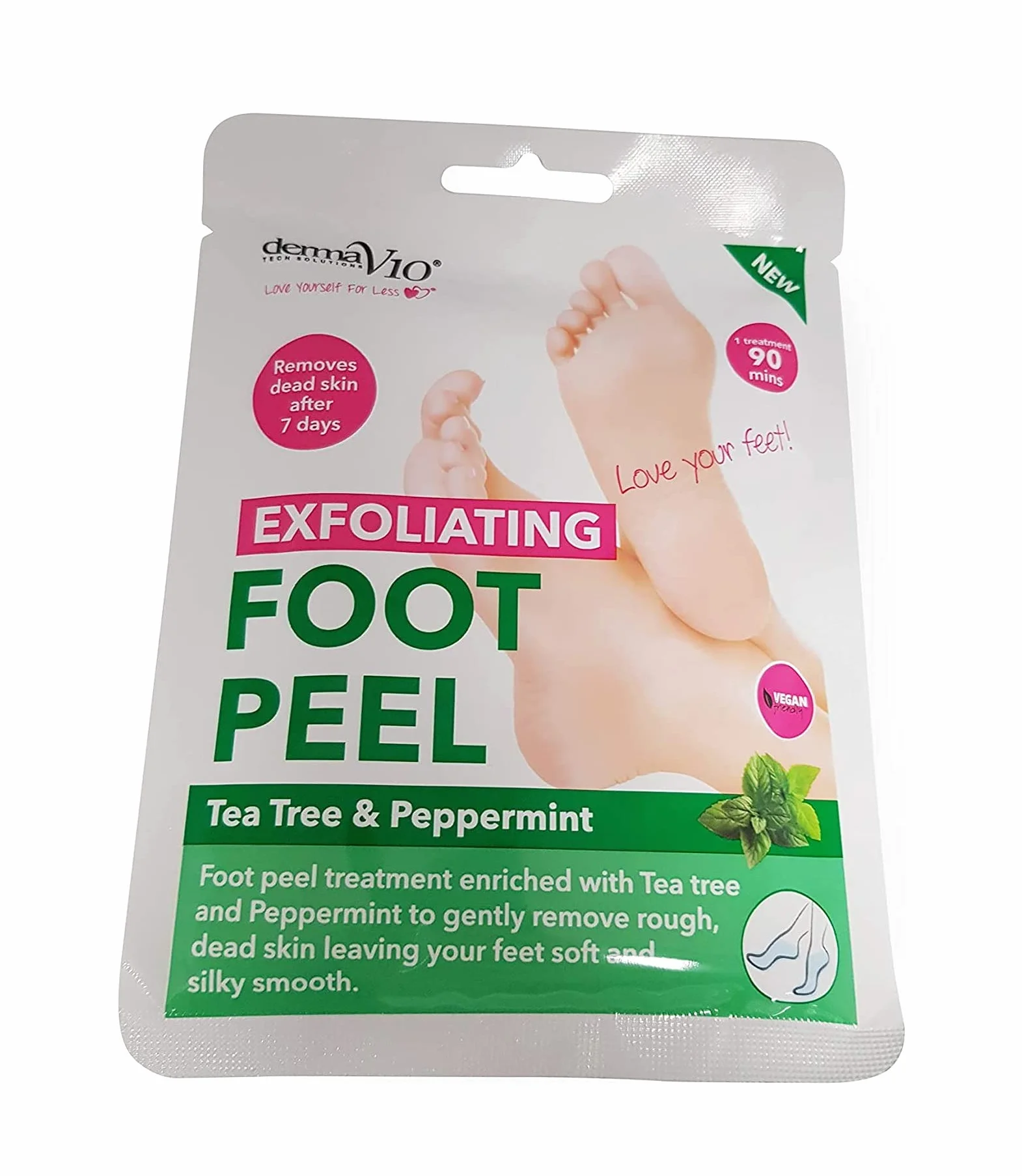Peeling esfoliante per piedi all'albero del tè e menta piperita