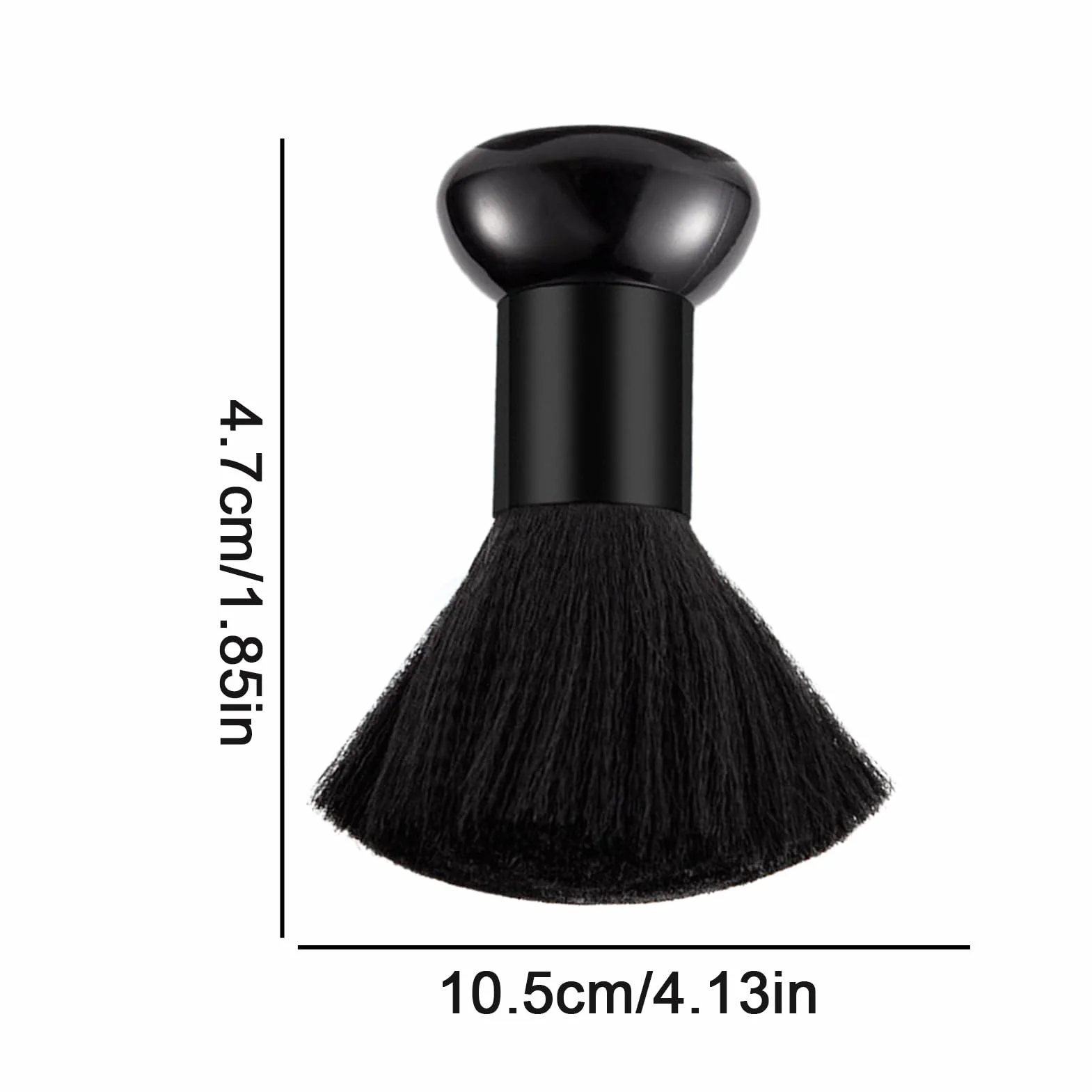 Spolverino per il collo, spazzola da parrucchiere, spazzola professionale per la pulizia del viso, per il salone, 1 confezione di setole in nylon morbide, spazzole per la pulizia della polvere delle