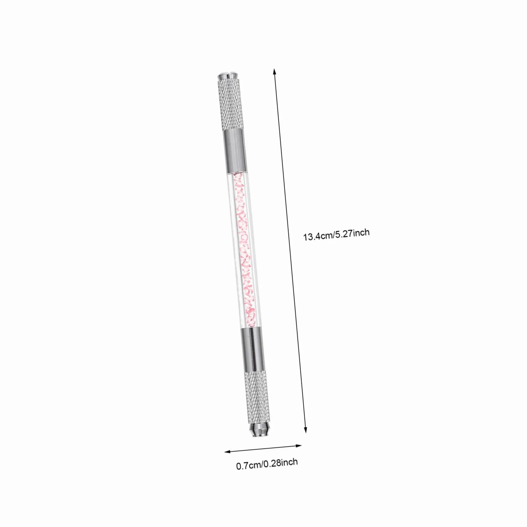 Penna per Tatuaggi Sopracciglia Doppia Punta Decorazione Cristalli Abs, 10 Pezzi per Microblading Professionale e Trucco Sopracciglia Naturale