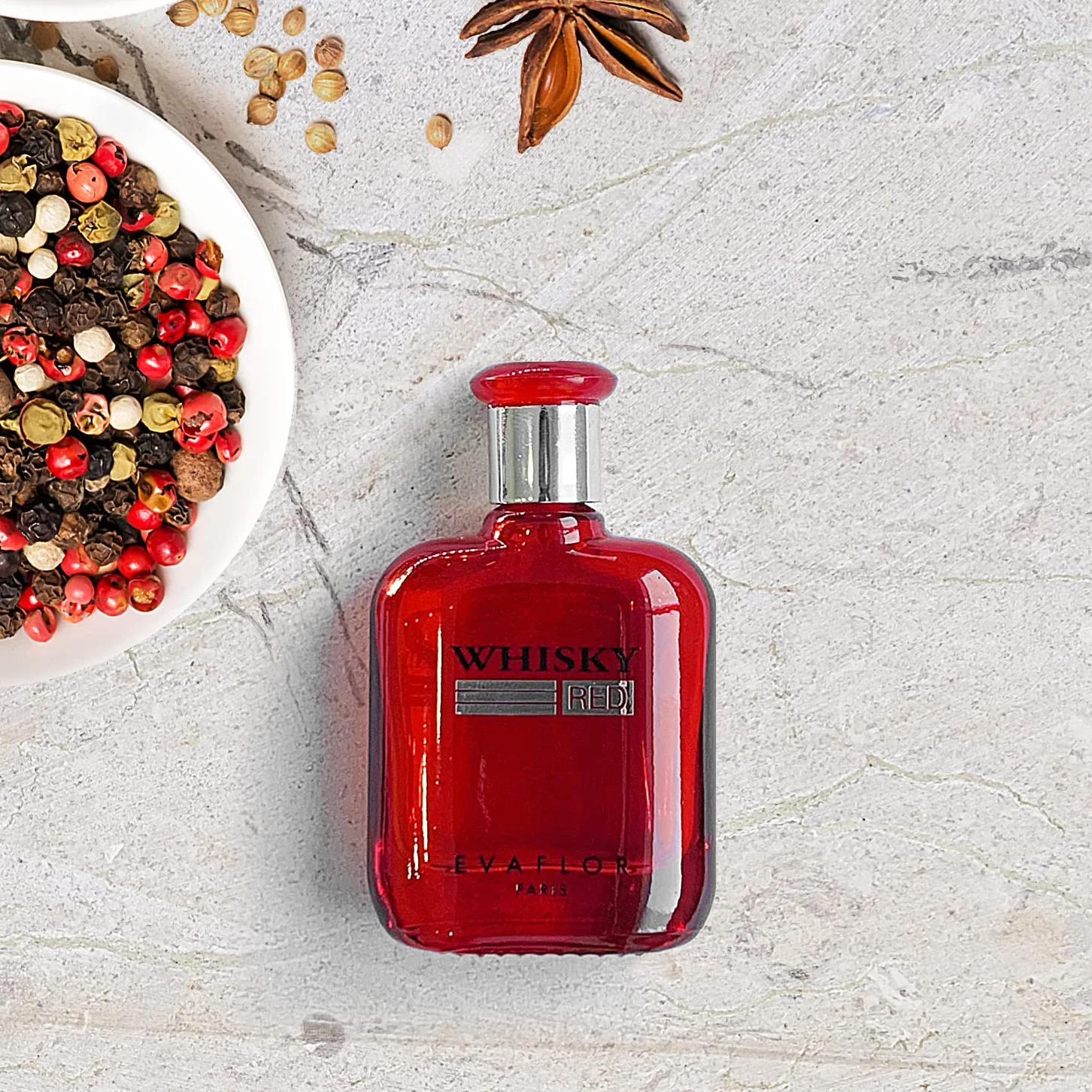 WHISKY Perfume Collection • Set di 7 miniatures • Eau de Toilette • Profumo da uomo • Per lei • Colonia • 10ml • EVAFLOR PARIS (scelto a caso tra 10 opzioni)
