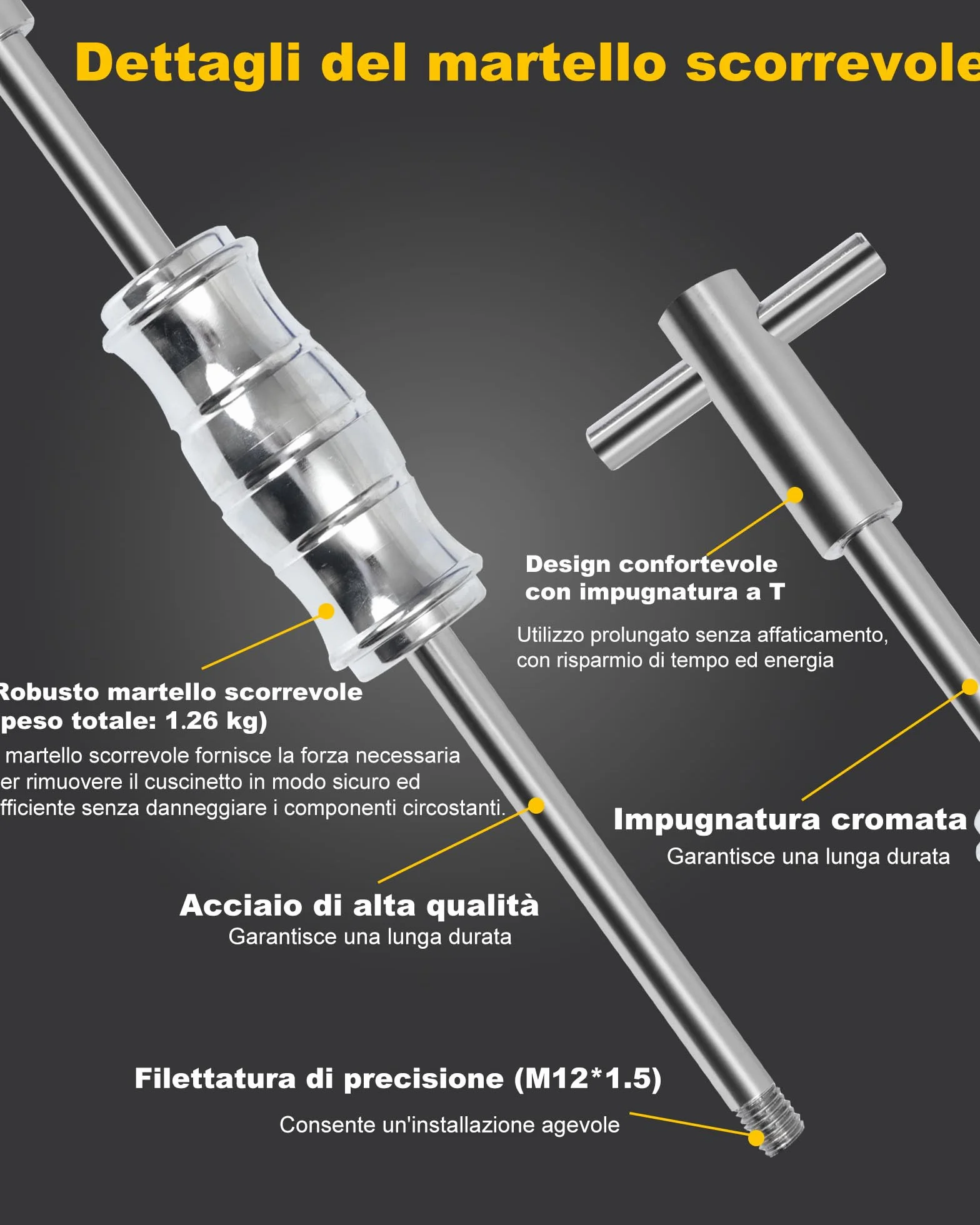 Estrattore Cuscinetti Interni Bici con Martello di Scorrimento Foro Cieco 12 Pezzi 8PCS Pinze Espandibili 8-32mm
