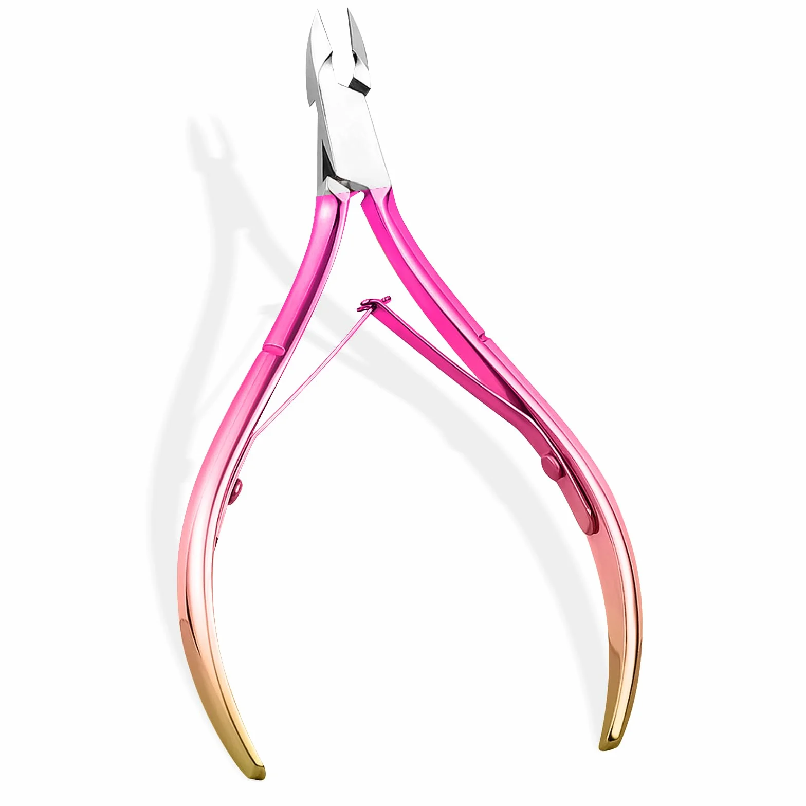 Tronchesino Cuticole Acciaio Inox, Tagliaunghie Forbicine Unghie Rosa