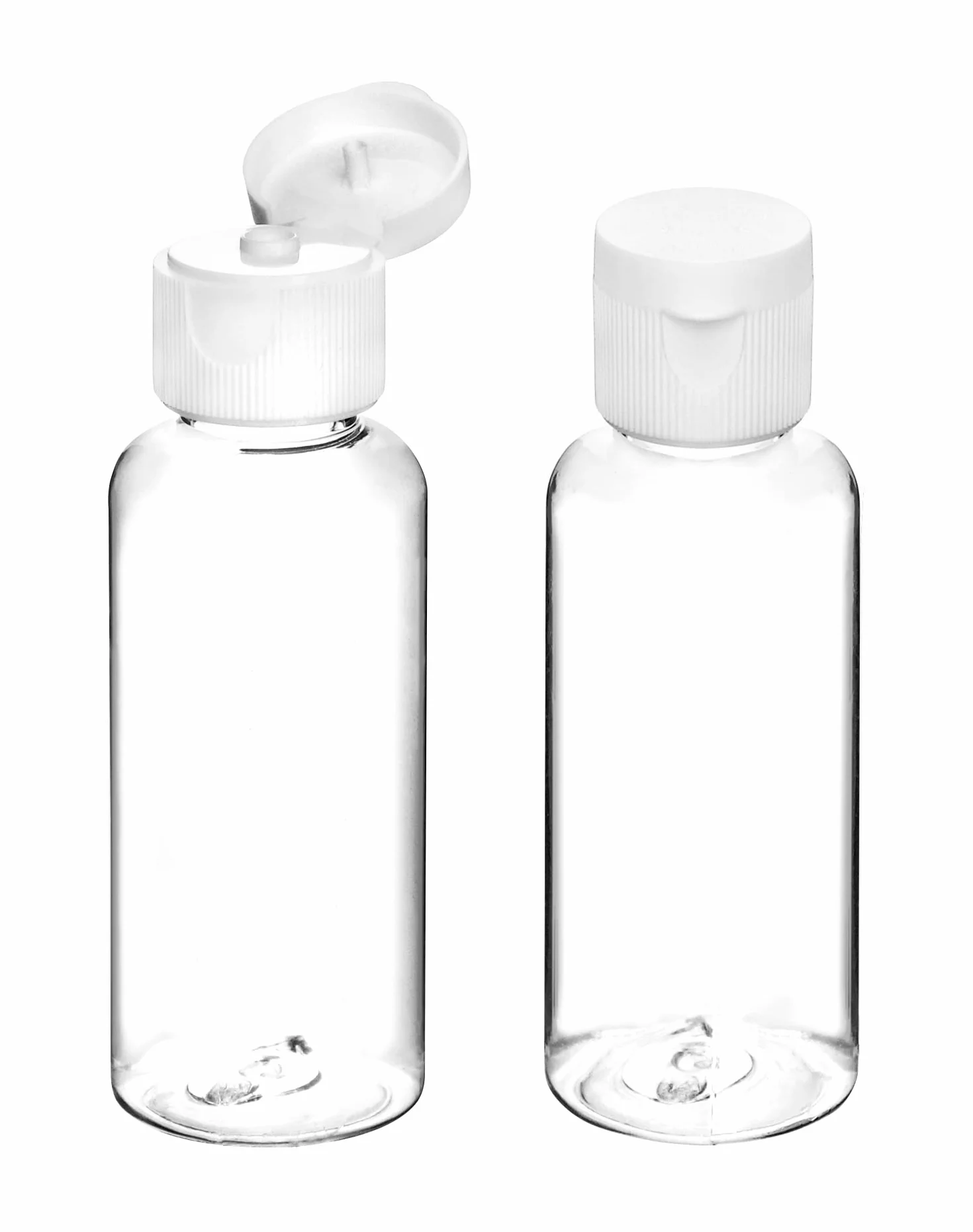 QWORK® 12 Pezzi Bottiglie Da Viaggio Da 50 Ml, Flaconi Da Viaggio Per Articoli Da Toeletta, Trasparenti, Con Imbuto Piccolo Per Shampoo, Gel Doccia, Lozione, Struccante