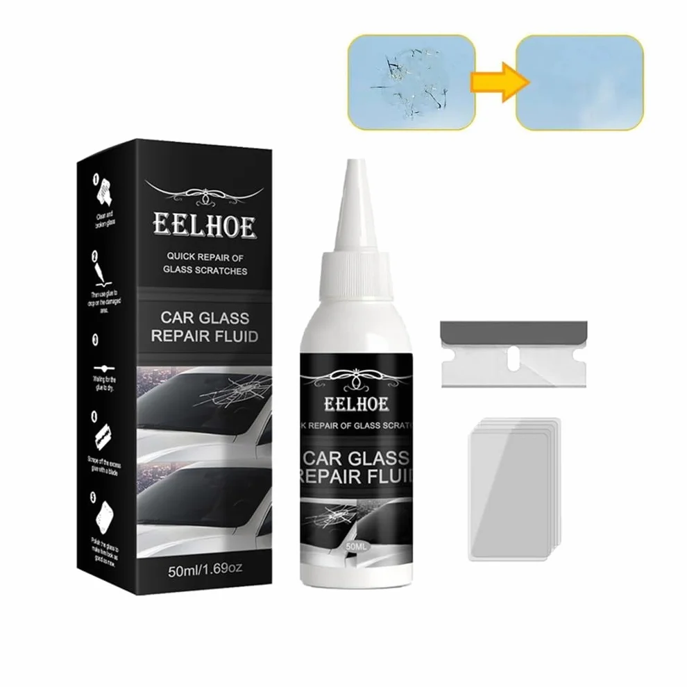 Glass Repair Fluid Car Window Cracked Windshield Repair Kit Nano Repair Fluid DIY Automotive Glass Nano Repair Fluid Quick Fix For Cracks Windscreen Scratch Remover Kit