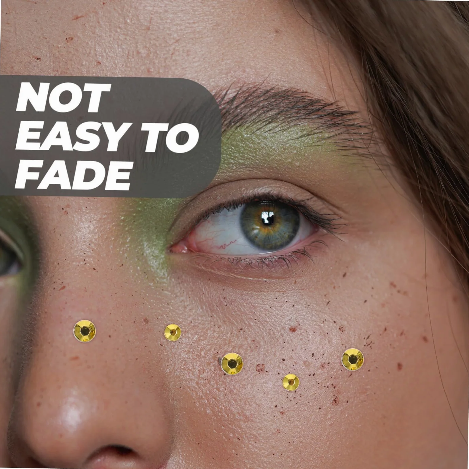 PACKOVE 36fogli Gemmper Viso Adesivi Glitter e Strass Per Decorazioni Di Trucco Facili Da Applicare Per Feste Carnevali Halloween e Occasioni Speciali