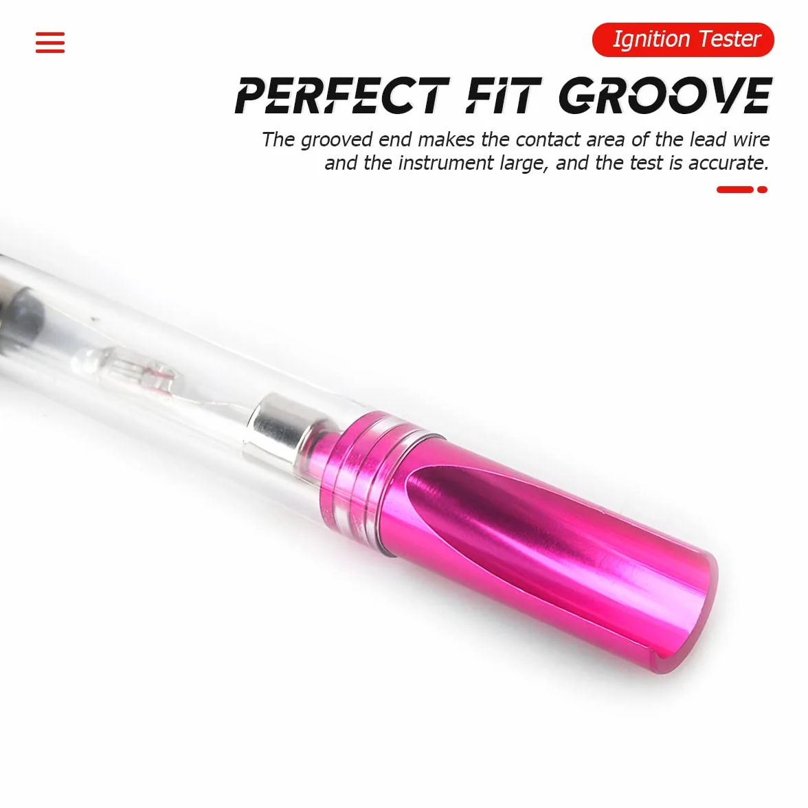 CGEAMDY Penna Di Prova Di Accensione, Tester Di Accensione per Motore, Rilevatore Prova Bobina Accensione, Tester per Bobine Con Cavo Alta Tensione Spark