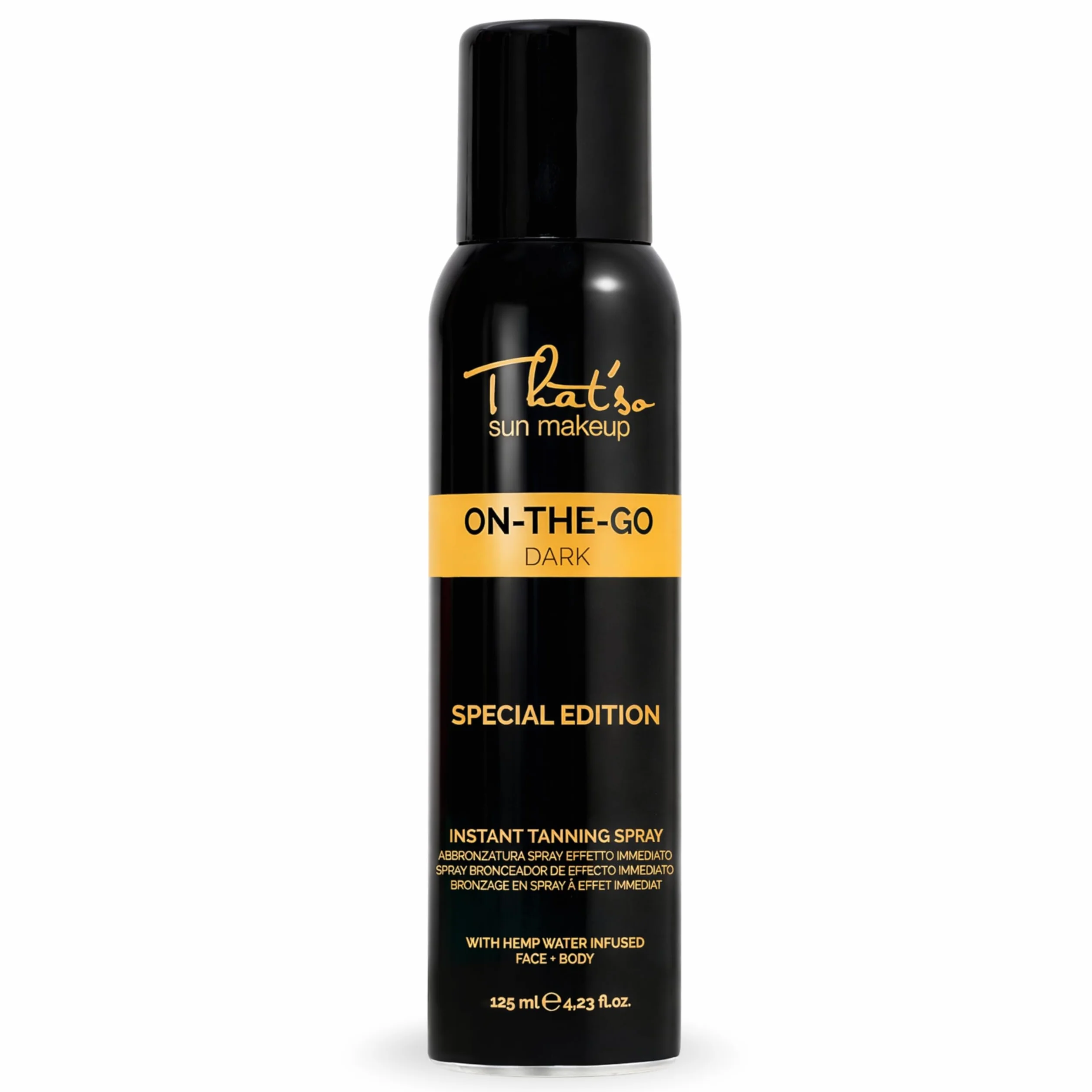 That'So On The Go Dark Spray Autoabbronzante Viso e Corpo 125ml Abbronzatura Istantanea Naturale Bronzo Dorato con Aloe Vera