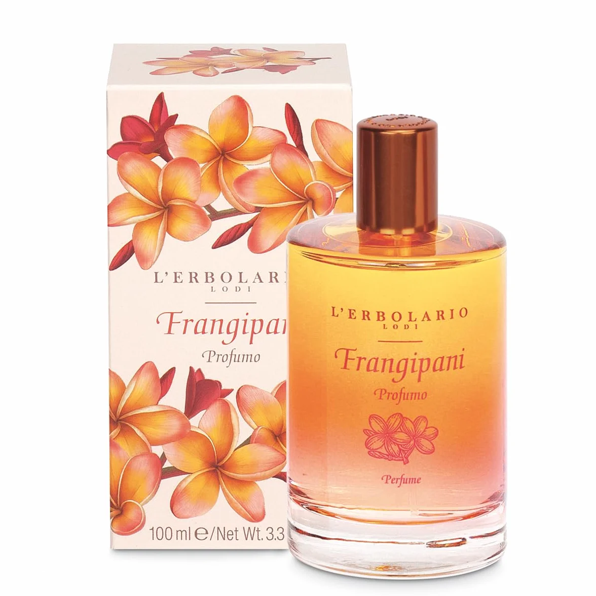 L'Erbolario Frangipani Profumo Donna - Eau de Parfum - Fragranza Femminile Agrumata e Fiorita dalle Note Vivaci e Intense, 100 ml