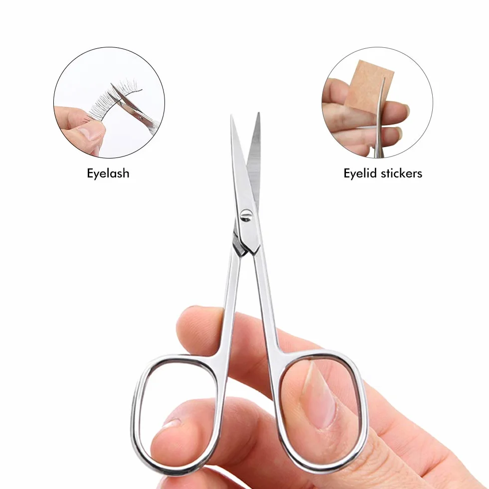 Forbici professionali per cuticole in acciaio inox 9,3 cm con custodia