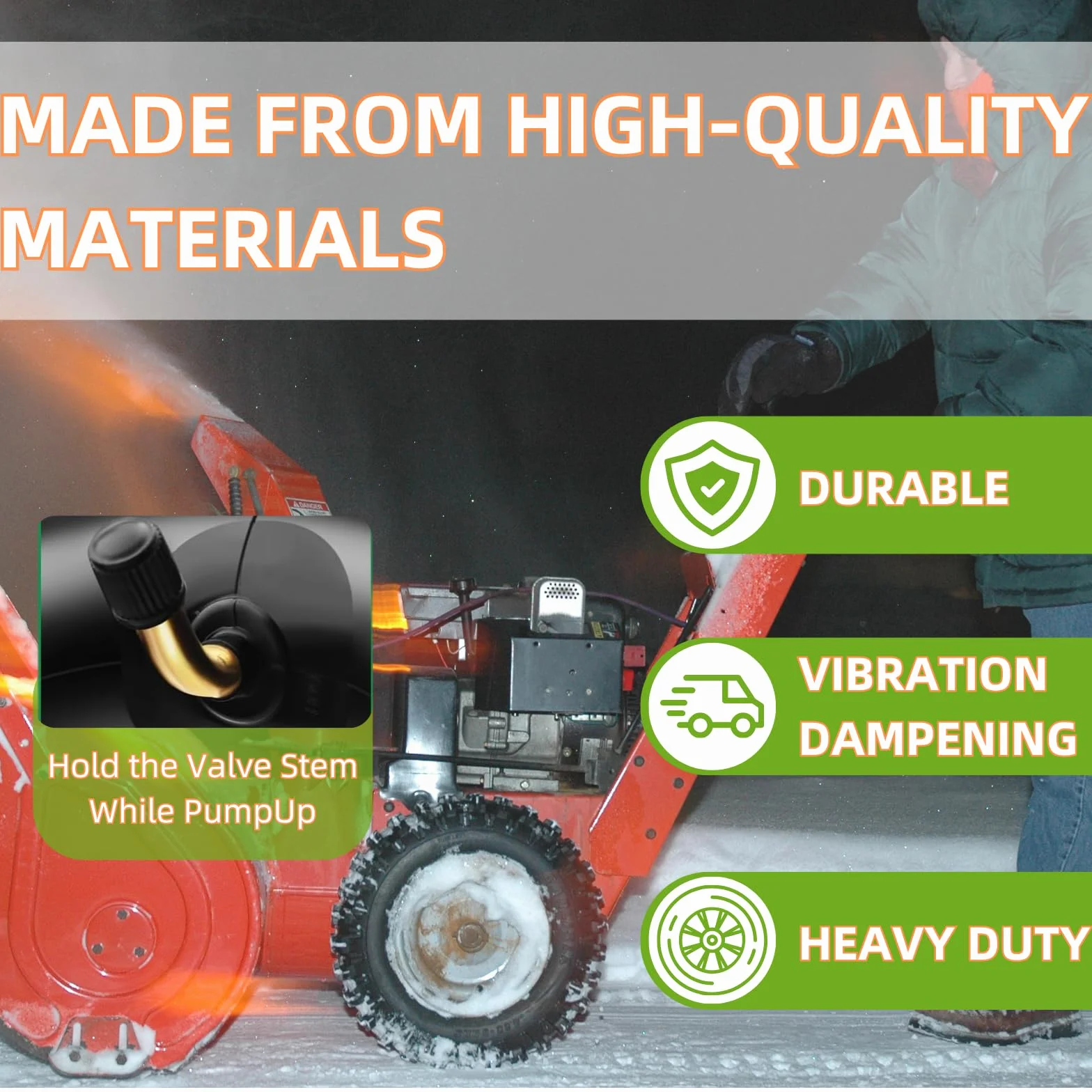 Heavy Duty 3.00/3.25-8 TR87 piegato metallo valvola stelo Camere d'aria per ruota pneumatica carrello 8 pollici