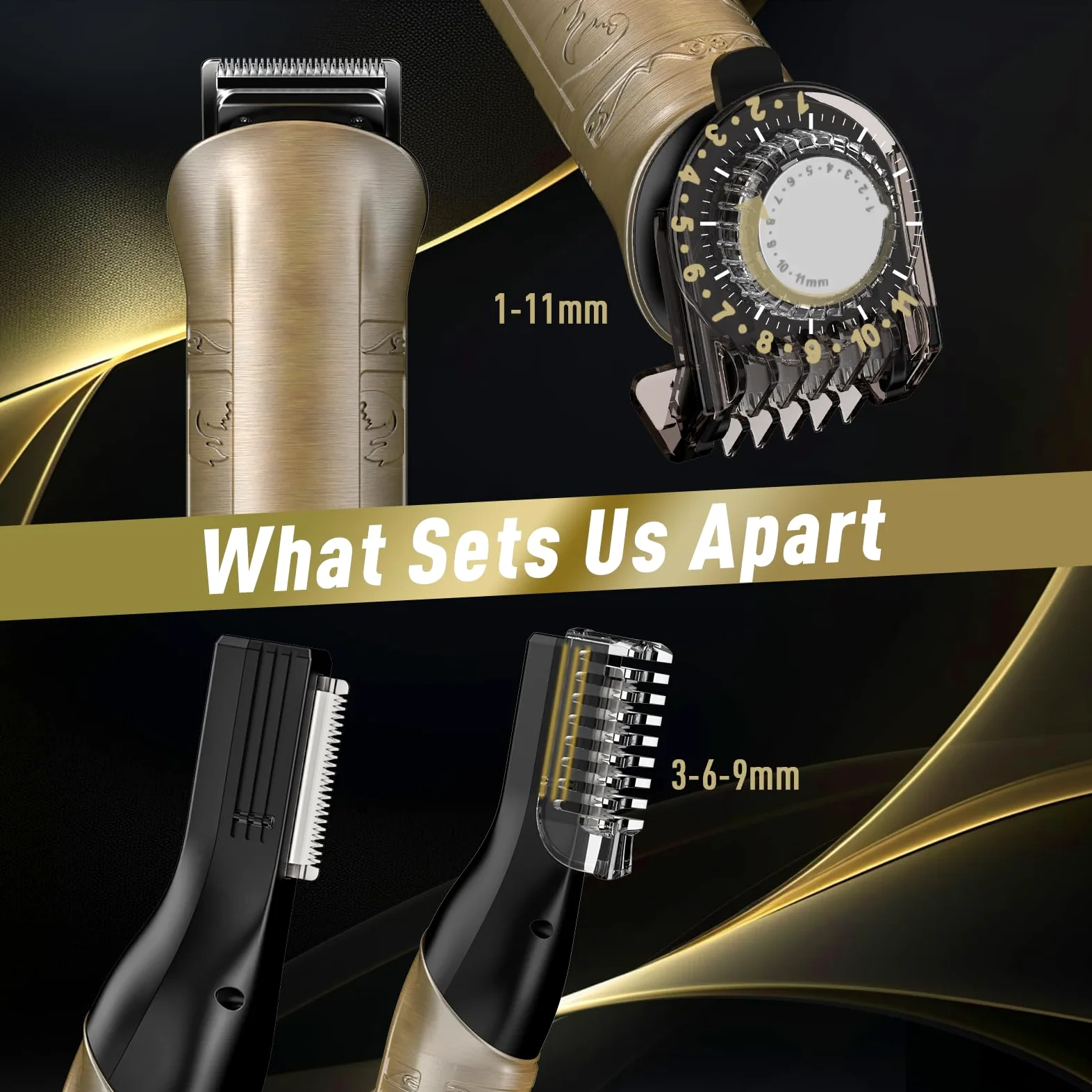 Tagliacapelli professionale e trimmer barba per uomo-D002