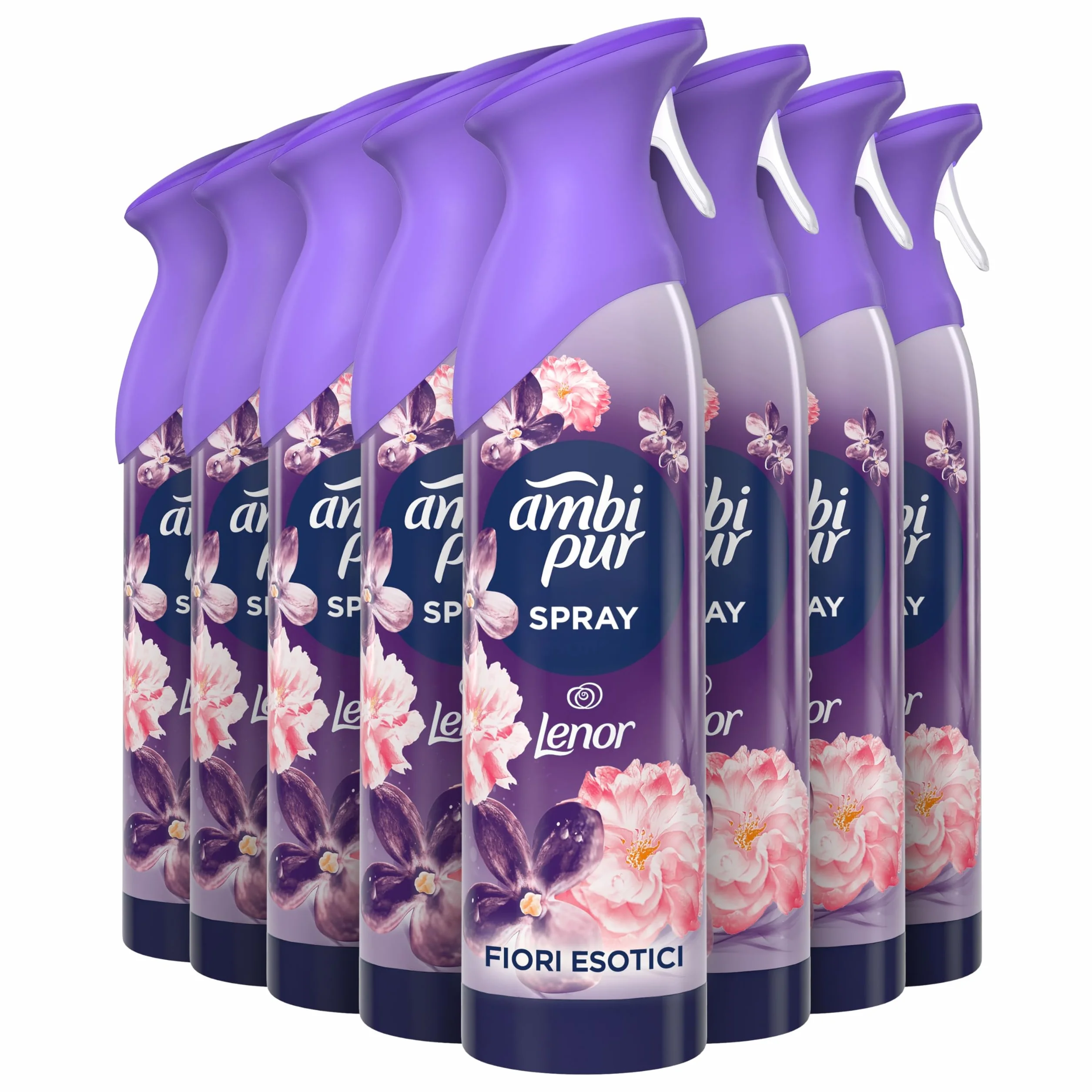 Ambi Pur Deodorante Ambiente Spray Fiori Esotici 185ml x 8
