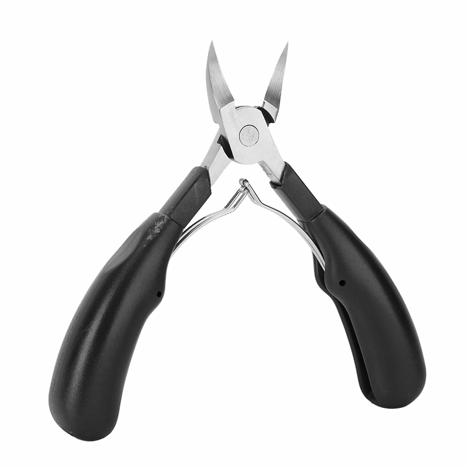 Pinza per Cuticole Professionale in Acciaio Inossidabile per Unghie Incarnite con Manico Ergonomico (BLACK)