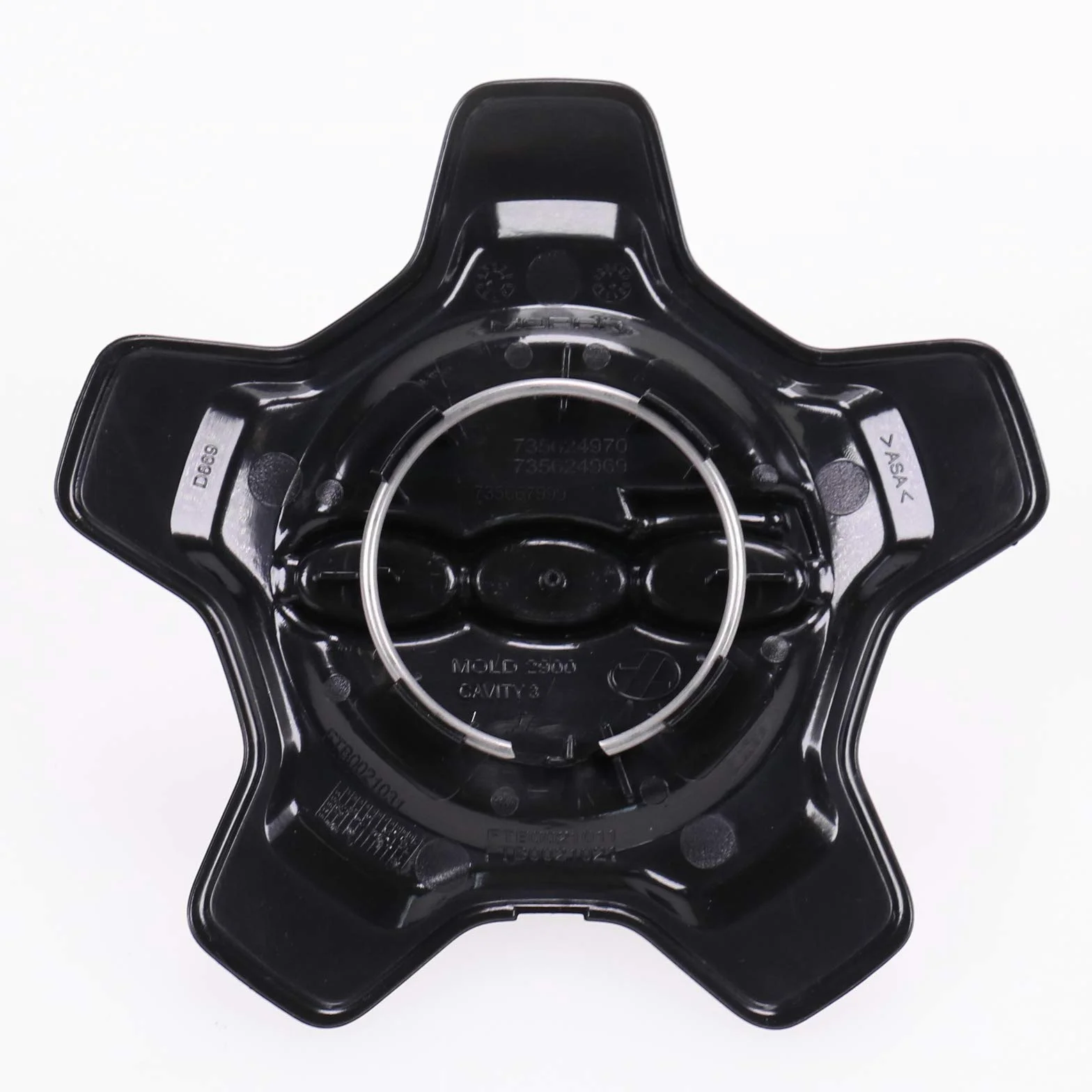 1 Coppetta Coprimozzo Compatibile con Fiat 500x Fregio Originale Borchia Tappo Cerchio In Lega Profilo Cromato oem 735626312