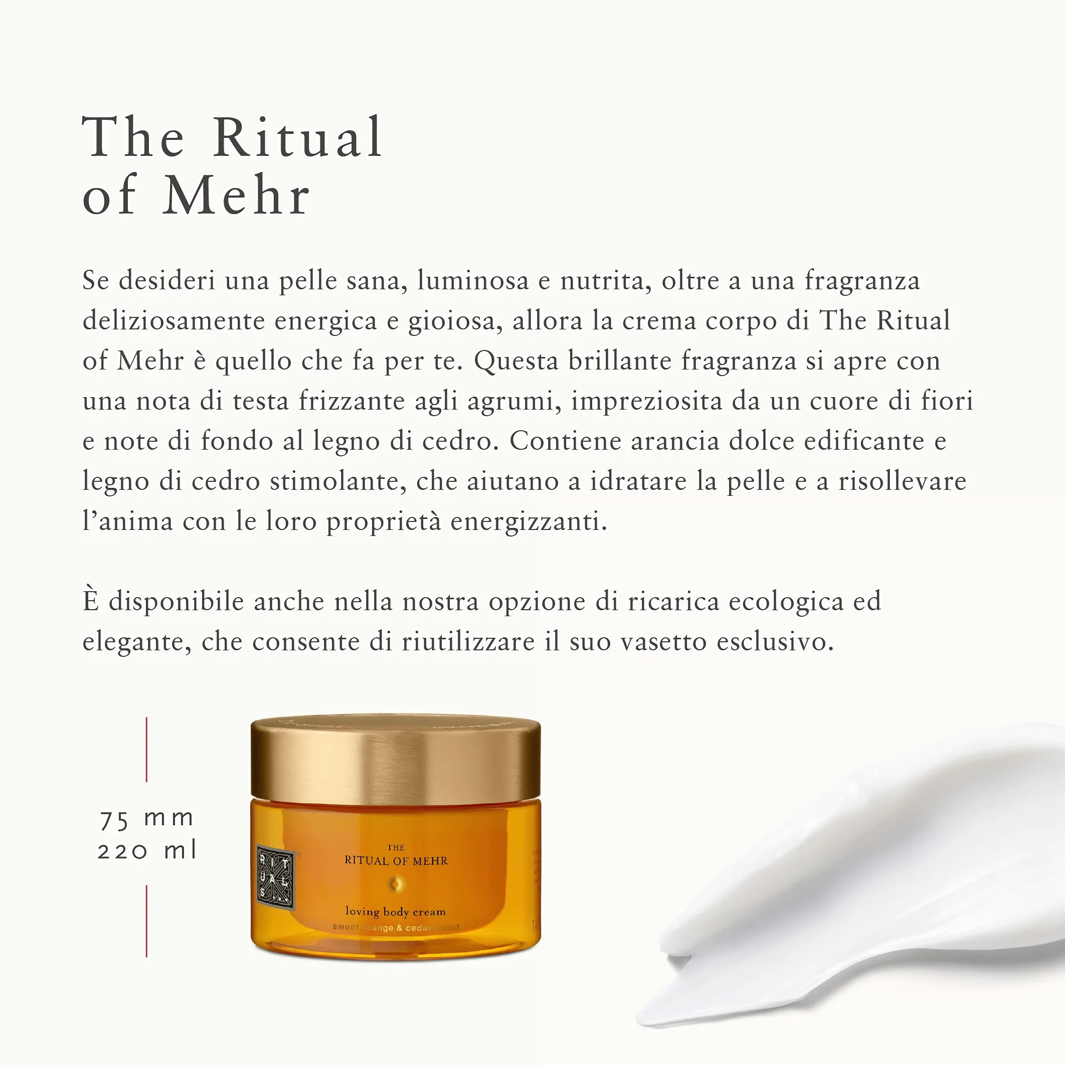 Rituals C-RI-646-R4 The Ritual of Mehr Crema Corpo, 220 ml