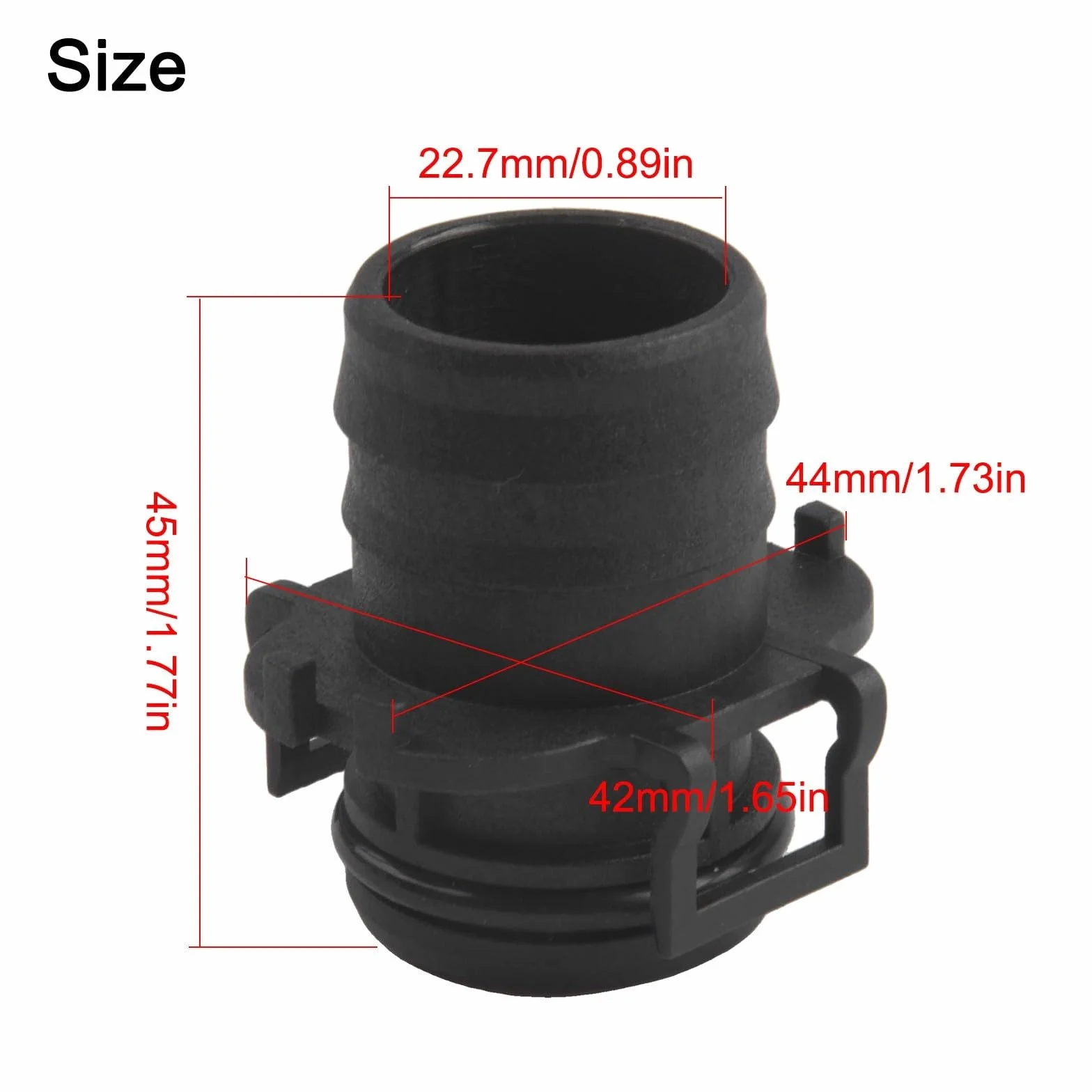 Tubo di flusso del filtro dell'aria in plastica per Focus 1.6 TDCi 2003-2012 e C-Max 2003-2007