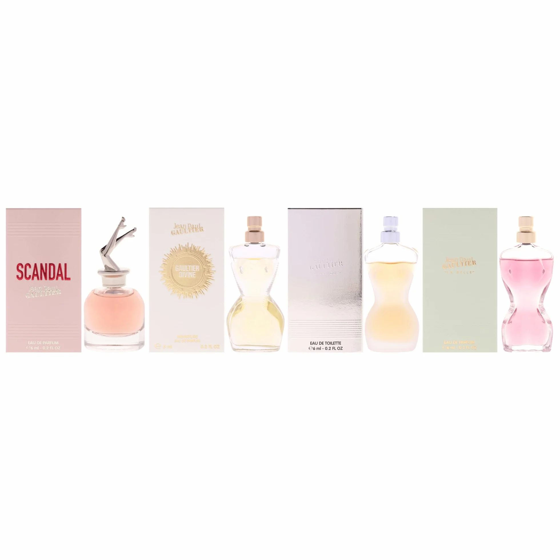 Jean Paul Gaultier -Set di miniature da donna 4 pezzi (La Belle, Scandal, Classique, Divine)