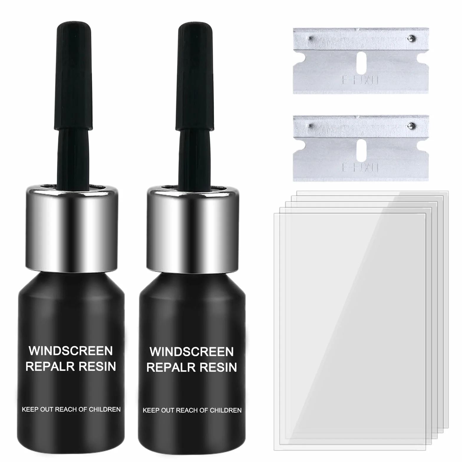 Kit Riparazione Parabrezza Auto, Liquido per Riparazione Vetri Auto, Colla per Riparazione Vetri Auto