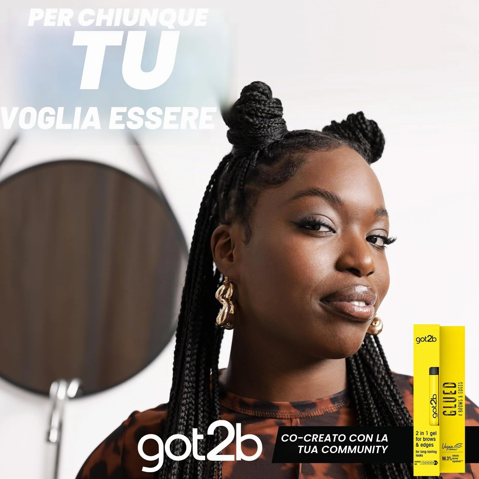 got2b Gel per sopracciglia 2 in 1 incollato per sopracciglia e bordi, tenuta 72 ore, senza residui bianchi o appiccicosità, vegano, senza silicone, senza alcool, 16 ml