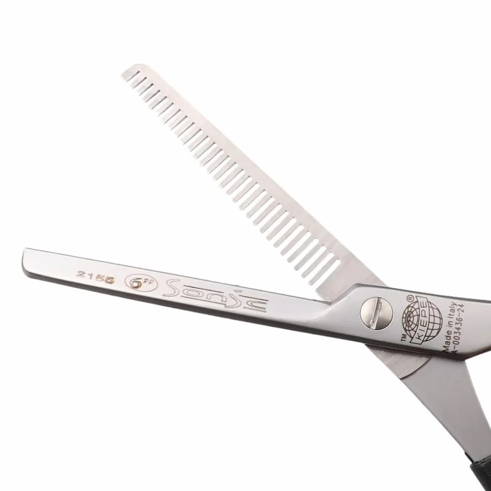 Kiepe 2155 Sonic Forbice Professionale Sfoltire 6 Pollici 28 Denti Acciaio Inox Impugnatura Ergonomica Semi-Offset Made in Italy