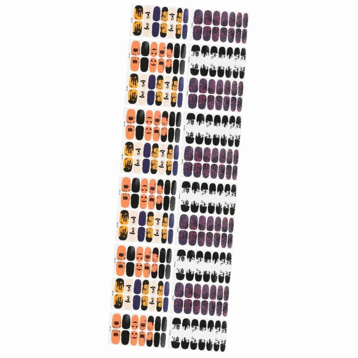 Healeved 5 Set Di Adesivi Per Unghie Per Ragazzi E Ragazze Decalcomanie Per Nail Art Di Halloween Unghie Ragno Gotiche Da Premere Sulle Unghie Corte 4 Fogli * 5